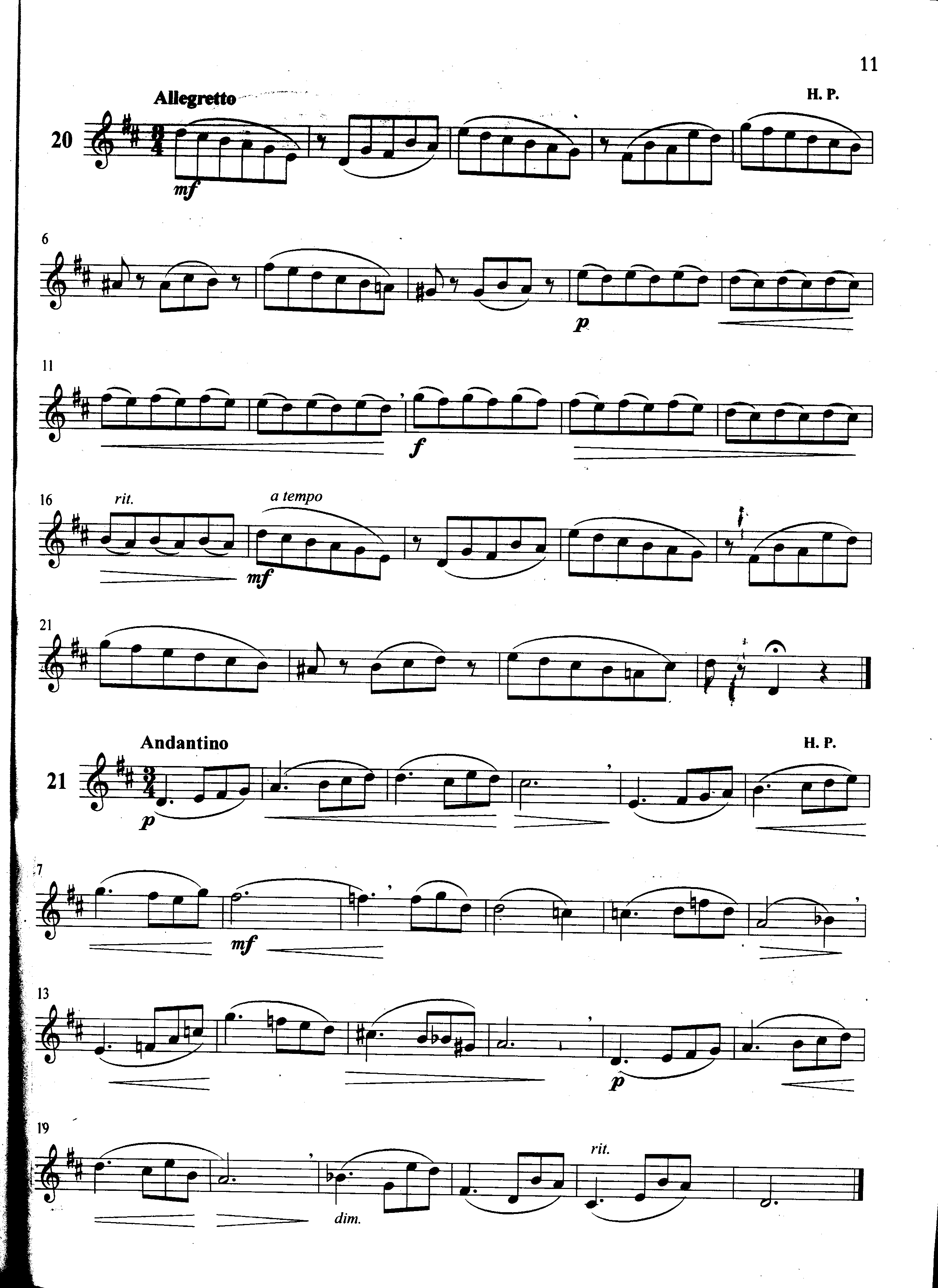 萨克斯管练习曲第100—011页萨克斯曲谱（图1）