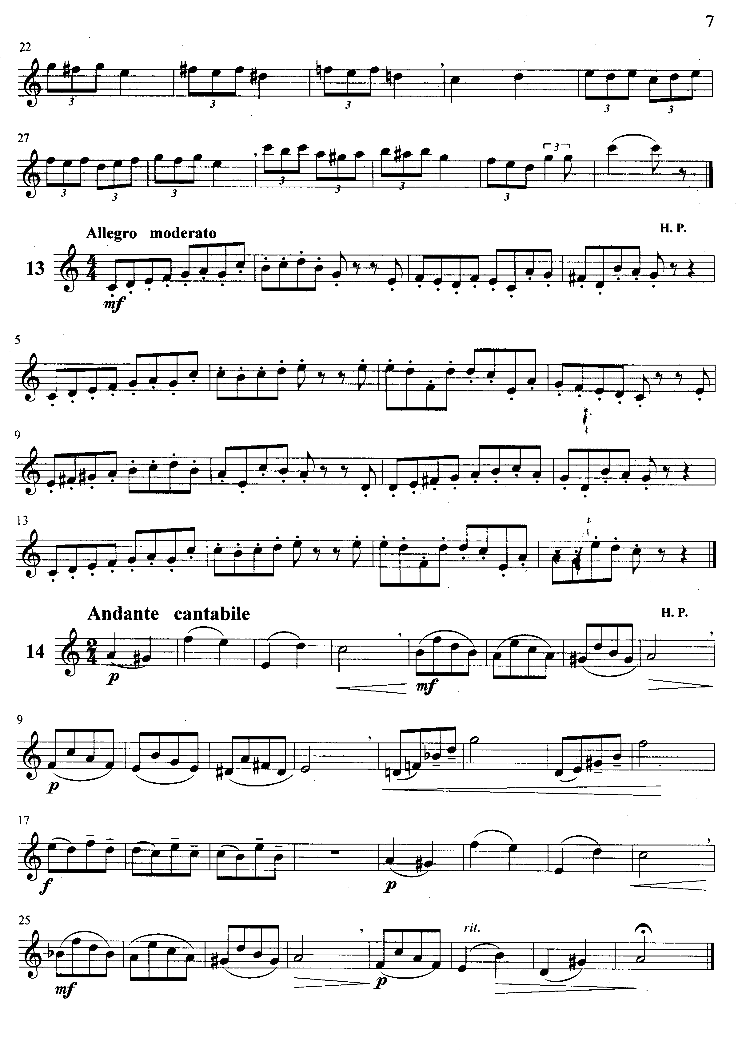 萨克斯管练习曲第100—007页萨克斯曲谱（图1）