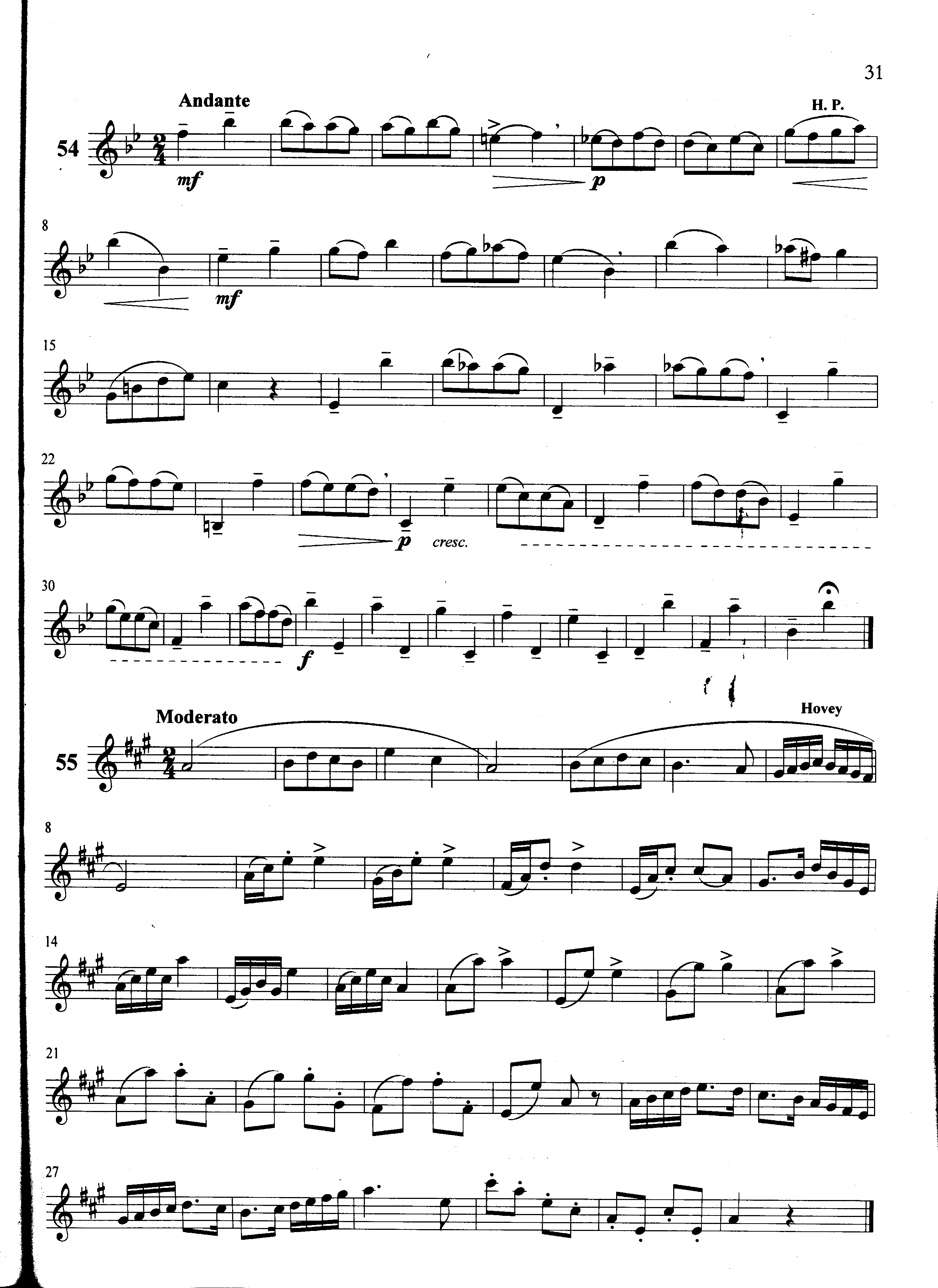 萨克斯管练习曲第100—031页萨克斯曲谱（图1）