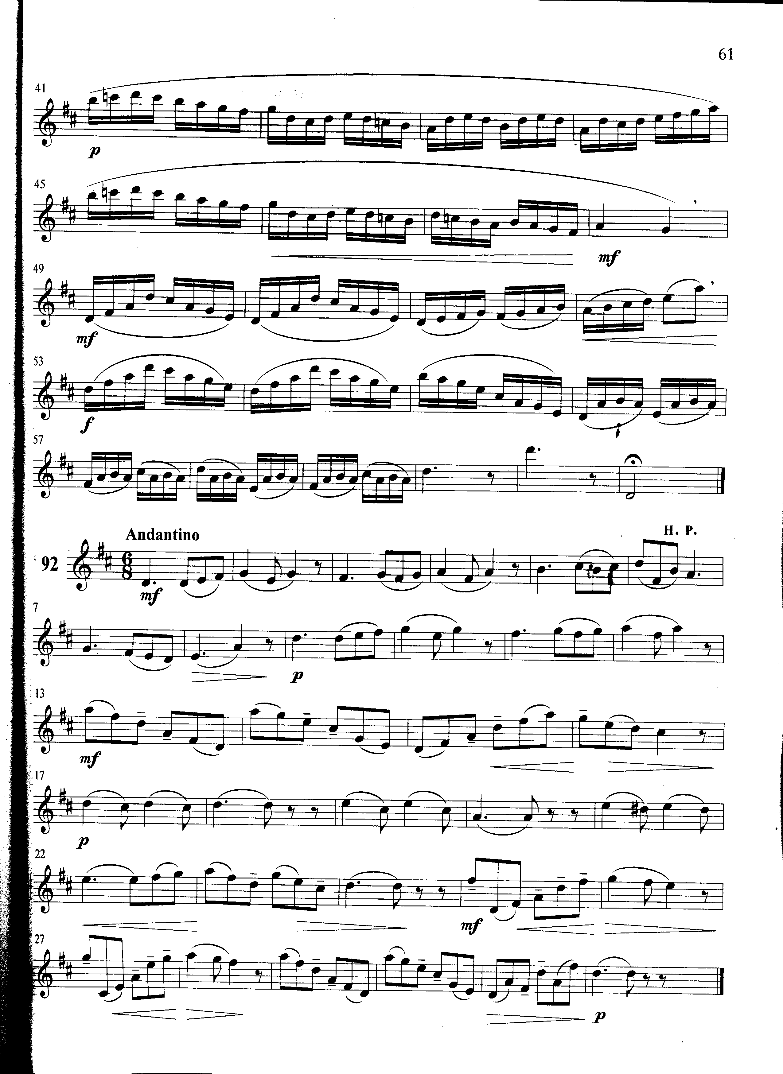 萨克斯管练习曲第100—061页萨克斯曲谱（图1）
