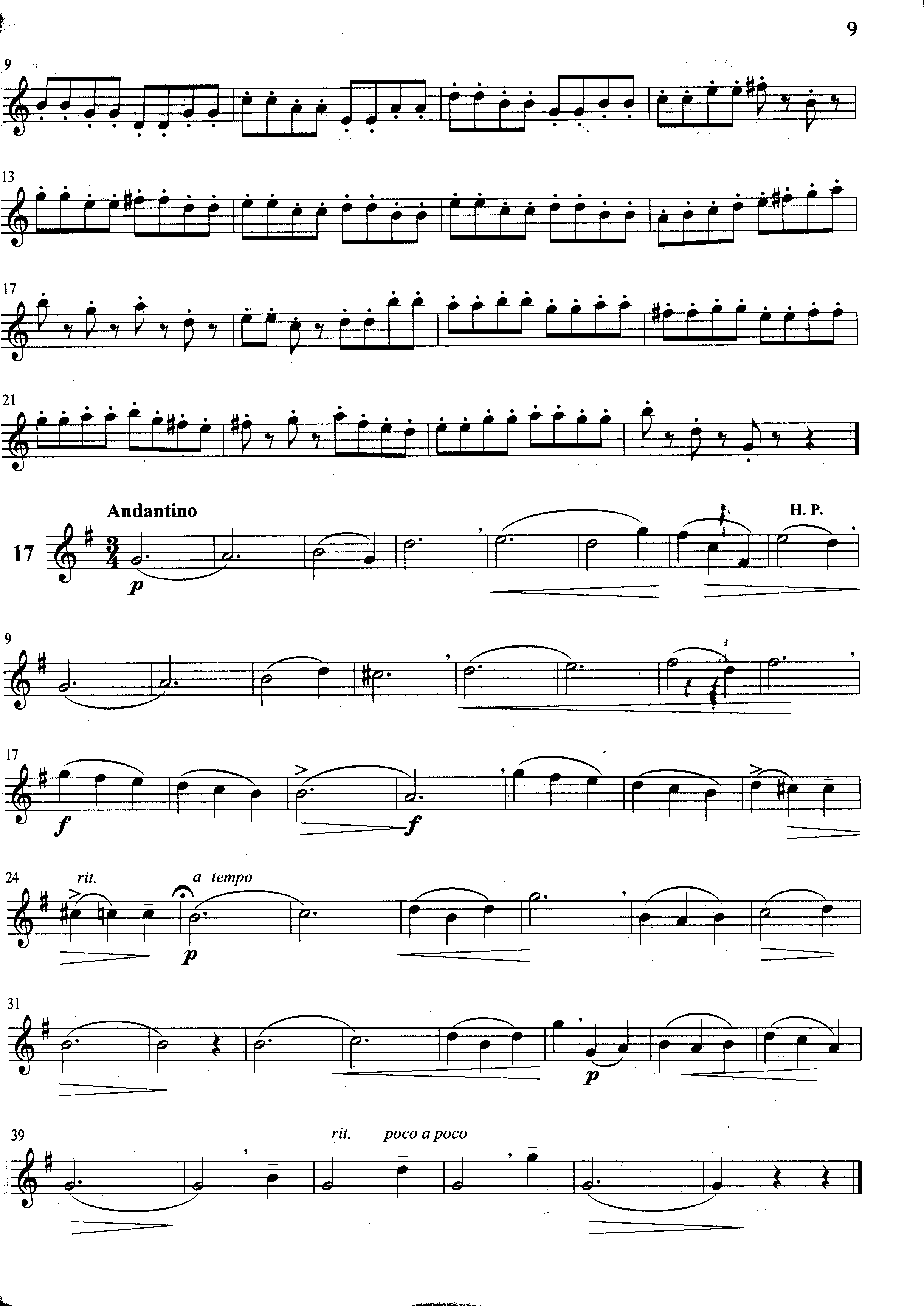 萨克斯管练习曲第100—009页萨克斯曲谱（图1）