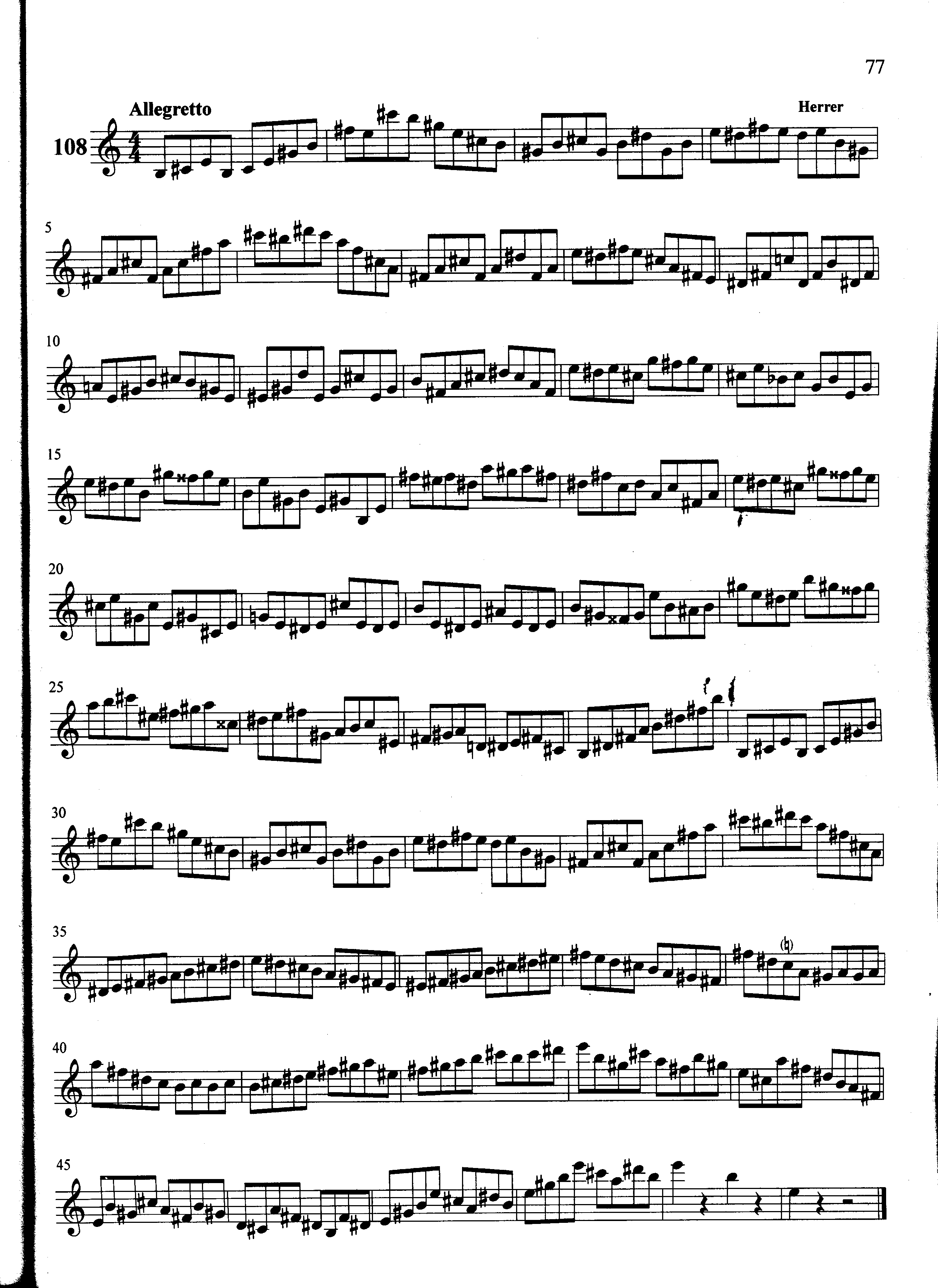 萨克斯管练习曲第100—077页萨克斯曲谱（图1）
