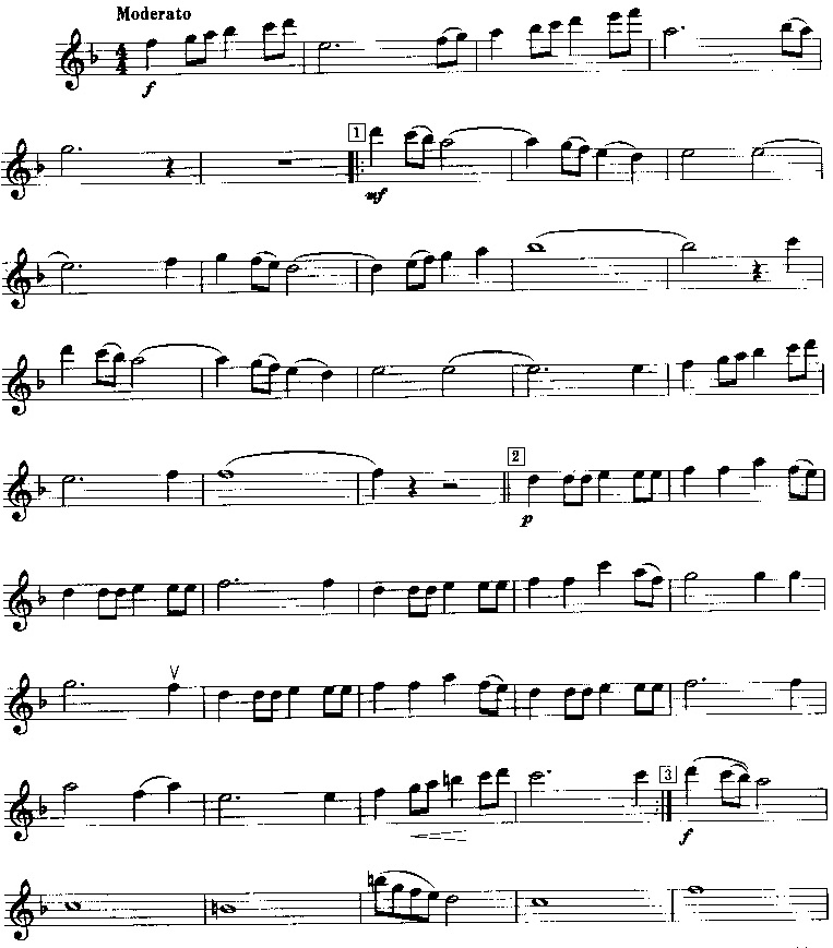 电影音乐〈音乐之声〉主题曲  （（美）罗杰斯）萨克斯曲谱（图1）