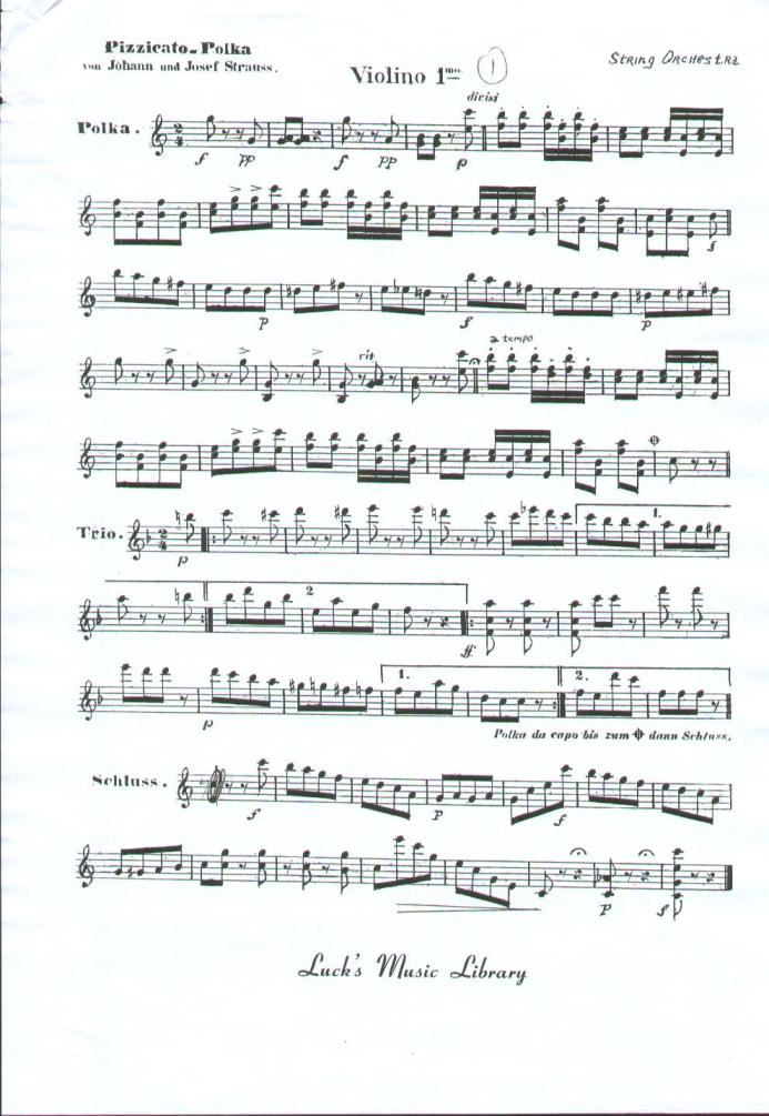 拨弦波尔卡    （约翰·斯特劳斯）萨克斯曲谱（图1）