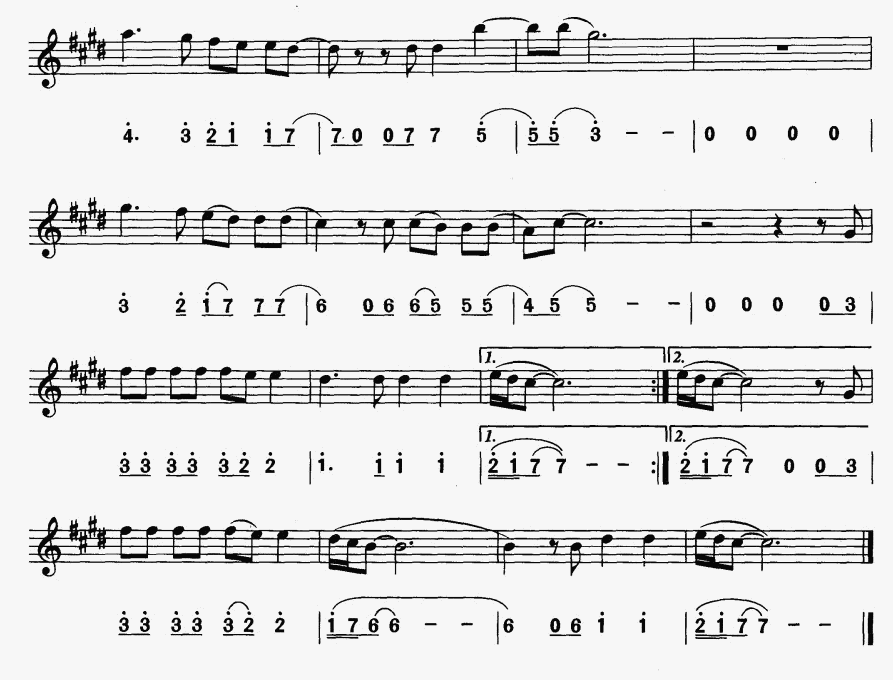 卡萨布兰卡（简线合谱）萨克斯曲谱（图2）