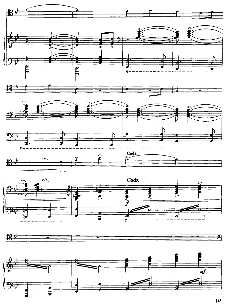 嘎达梅林主题幻想曲（经典长号曲）萨克斯曲谱（图15）