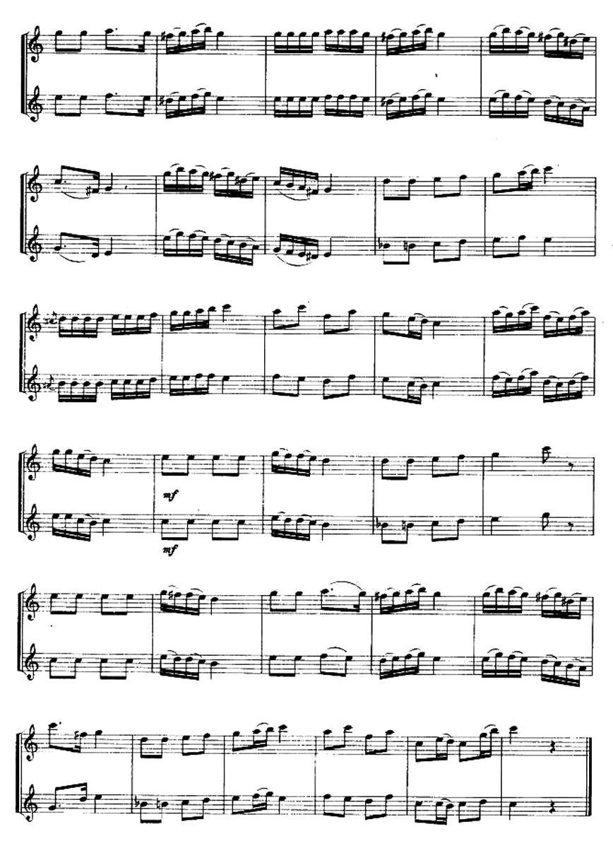 野玫瑰（二重奏）萨克斯曲谱（图2）