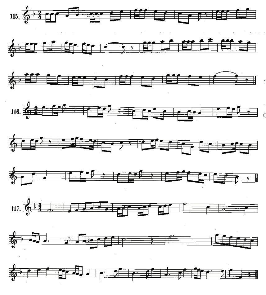 练习曲合集：20、八分音符和十六分音符练习萨克斯曲谱（图3）