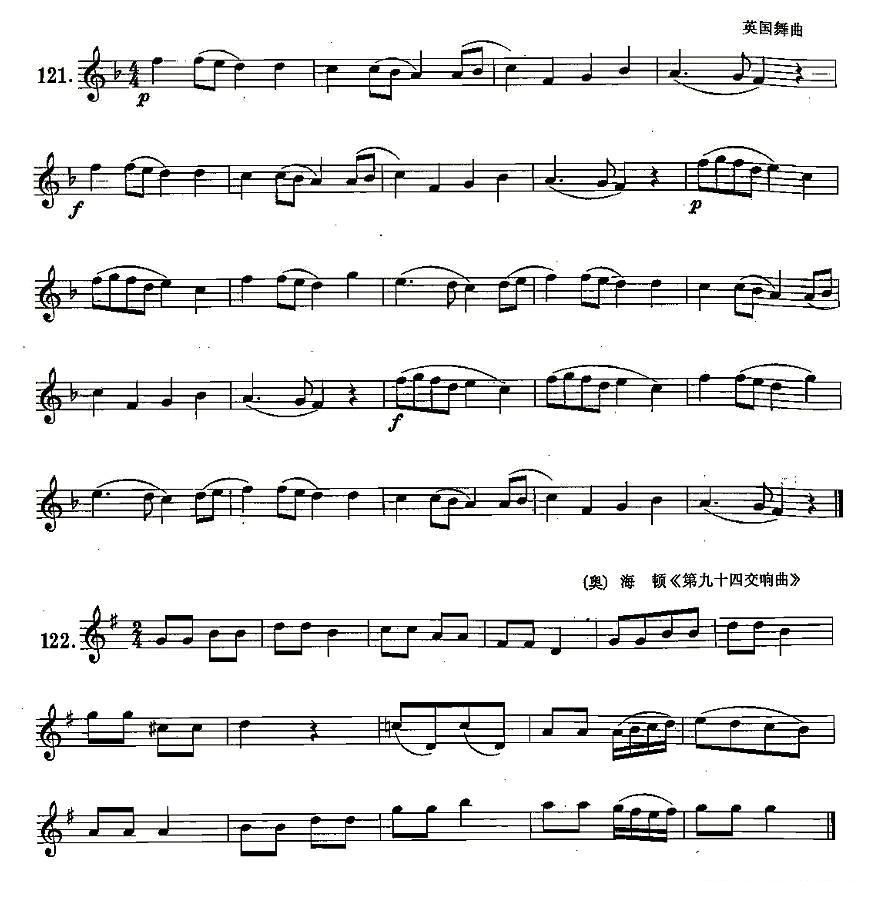 练习曲合集：21、低音C音的练习萨克斯曲谱（图2）