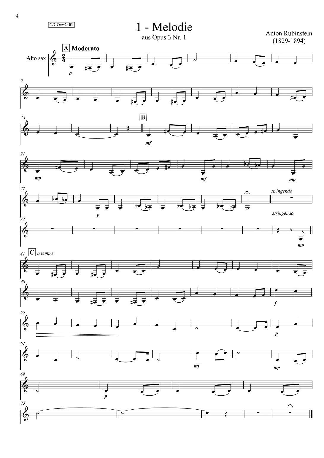 古典SAX12首（中音萨克斯分谱）萨克斯曲谱（图1）