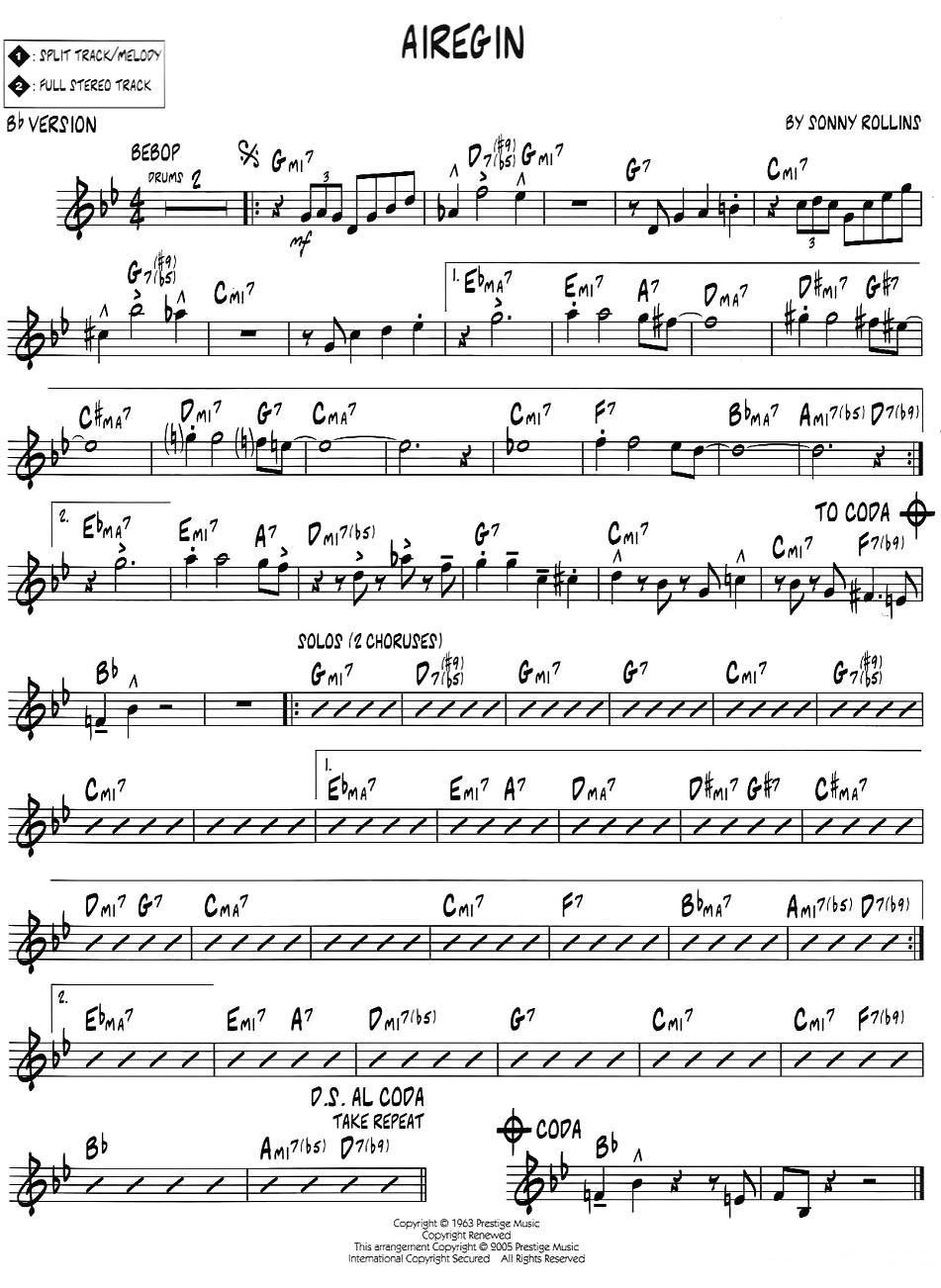 AIREGIN（jazz系列萨克斯谱）萨克斯曲谱（图2）