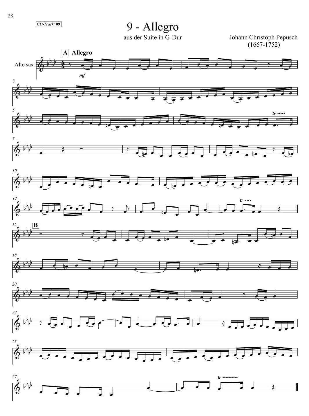 古典SAX12首（中音萨克斯分谱）萨克斯曲谱（图9）