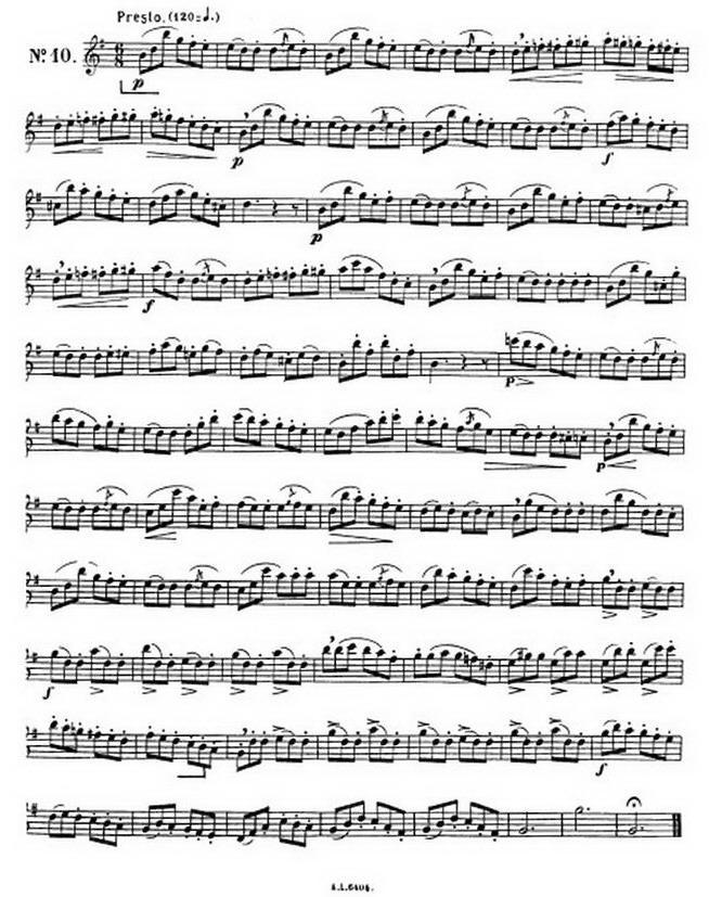 克劳斯古典萨克斯练习曲1-10萨克斯曲谱（图10）