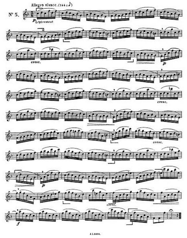 克劳斯古典萨克斯练习曲1-10萨克斯曲谱（图5）