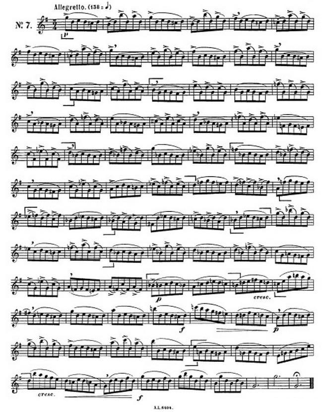 克劳斯古典萨克斯练习曲1-10萨克斯曲谱（图7）