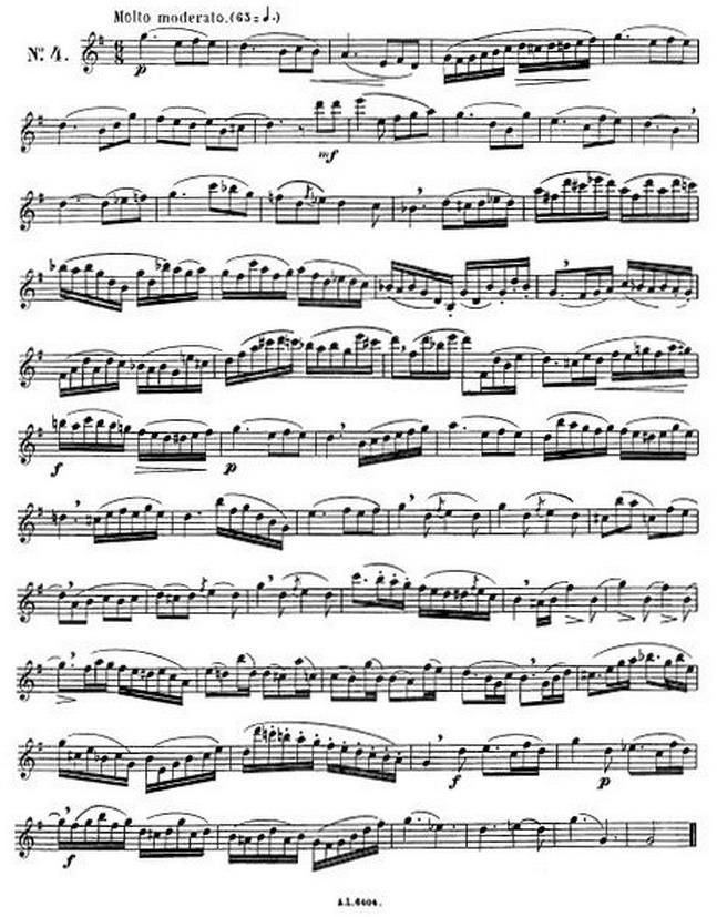 克劳斯古典萨克斯练习曲1-10萨克斯曲谱（图4）