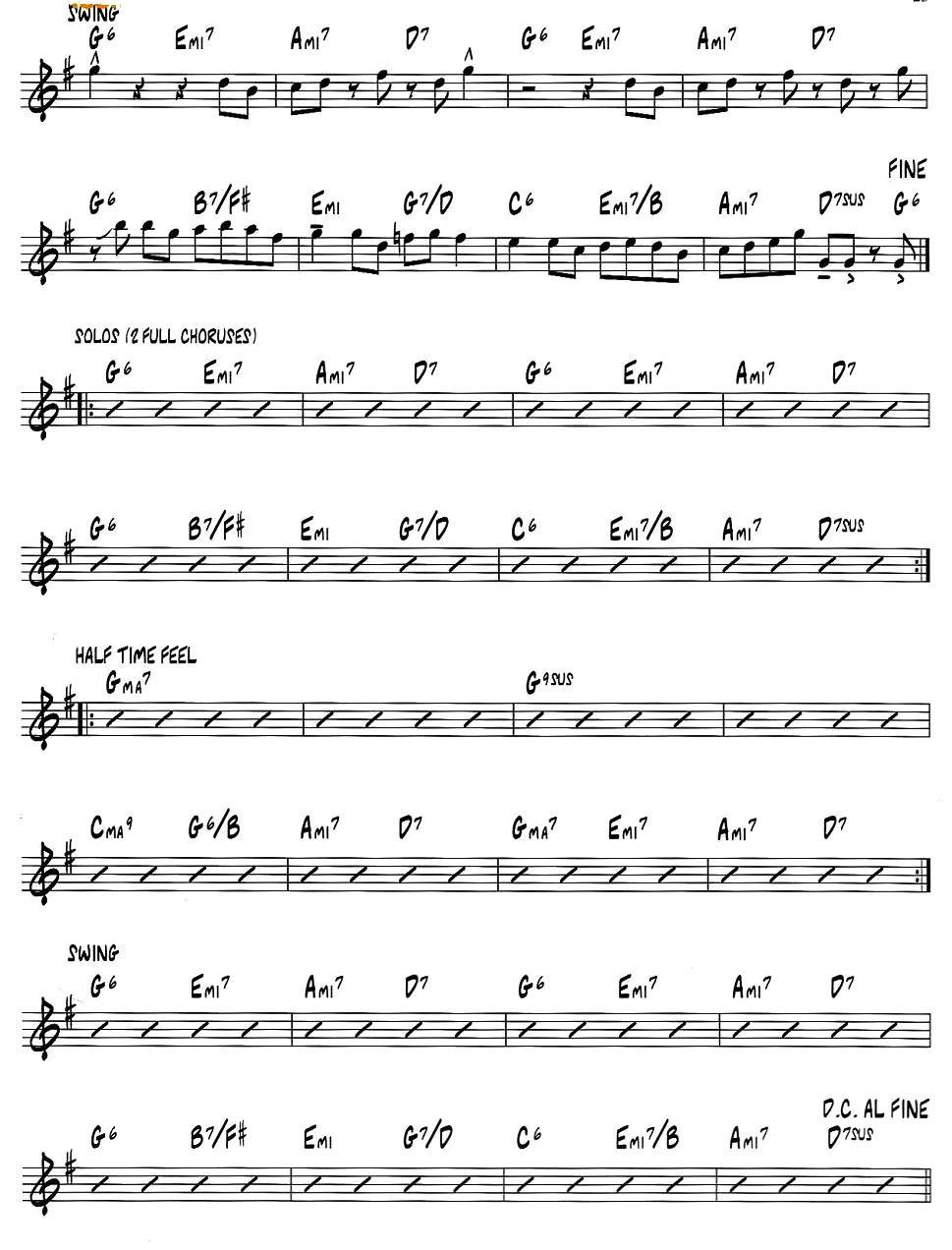 BIJI（jazz系列萨克斯谱）萨克斯曲谱（图2）