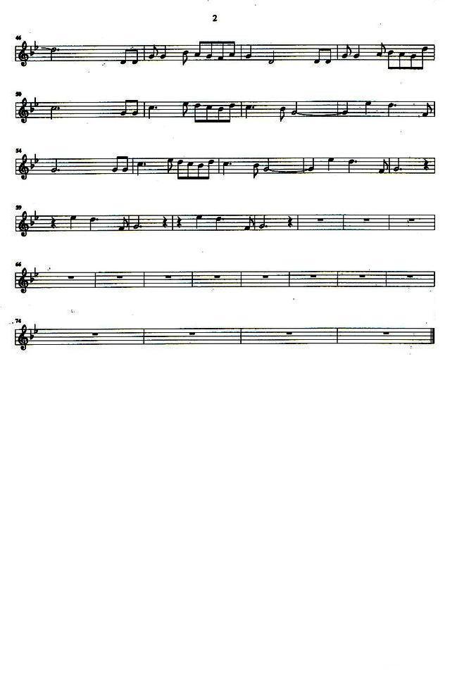 倚天屠龙记萨克斯曲谱（图2）