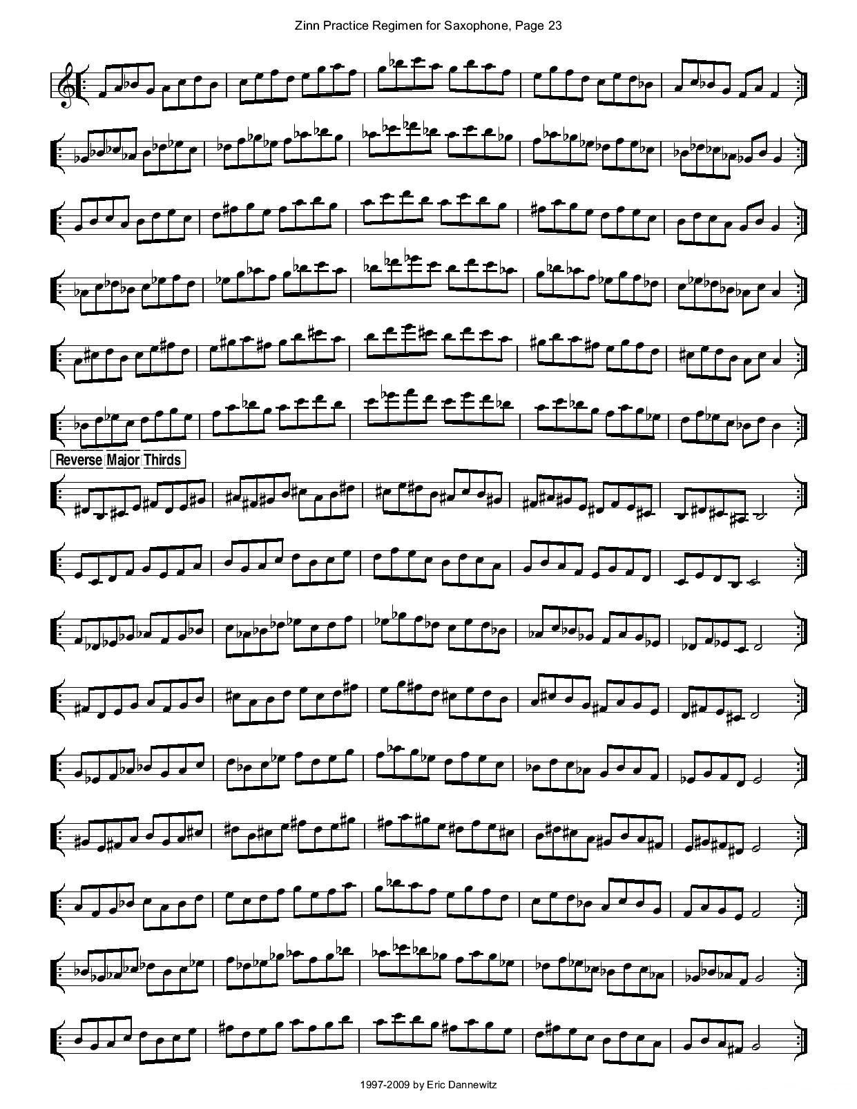 ZinnRegimenSax2009练习曲萨克斯曲谱（图26）
