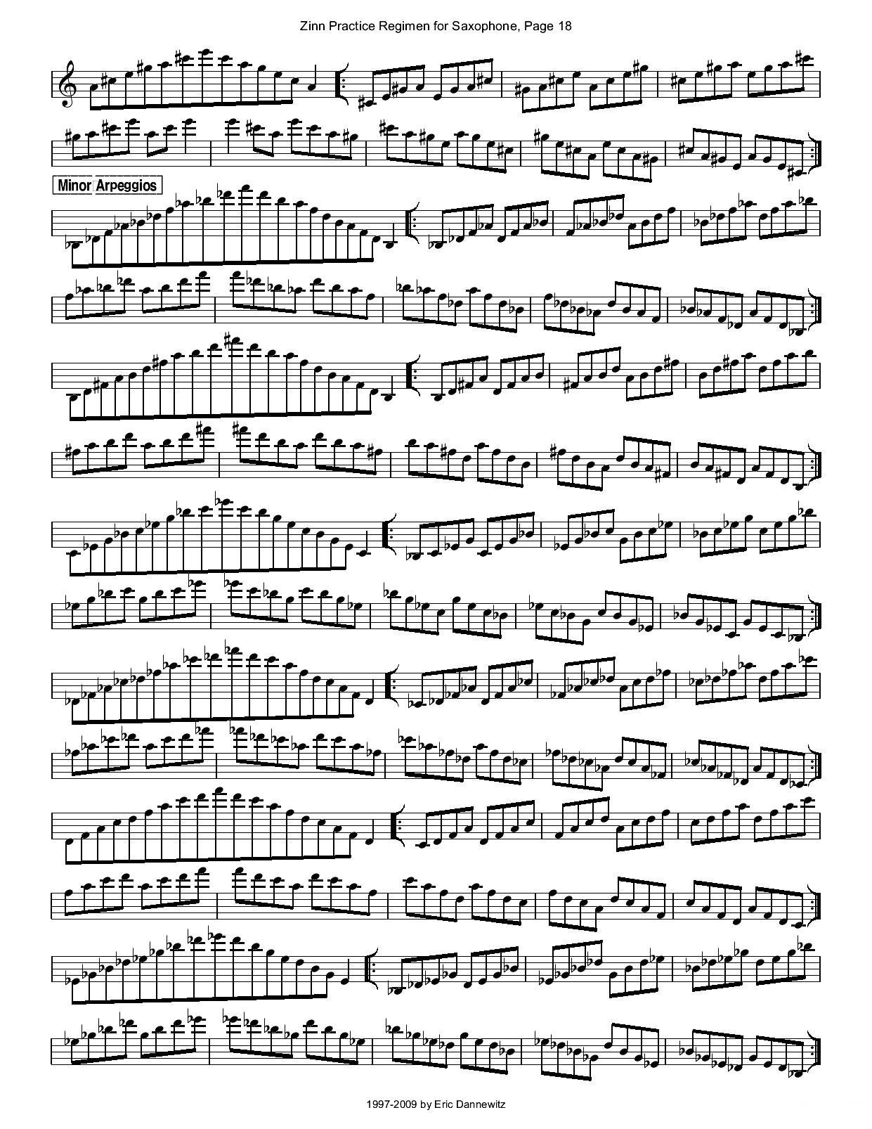 ZinnRegimenSax2009练习曲萨克斯曲谱（图21）