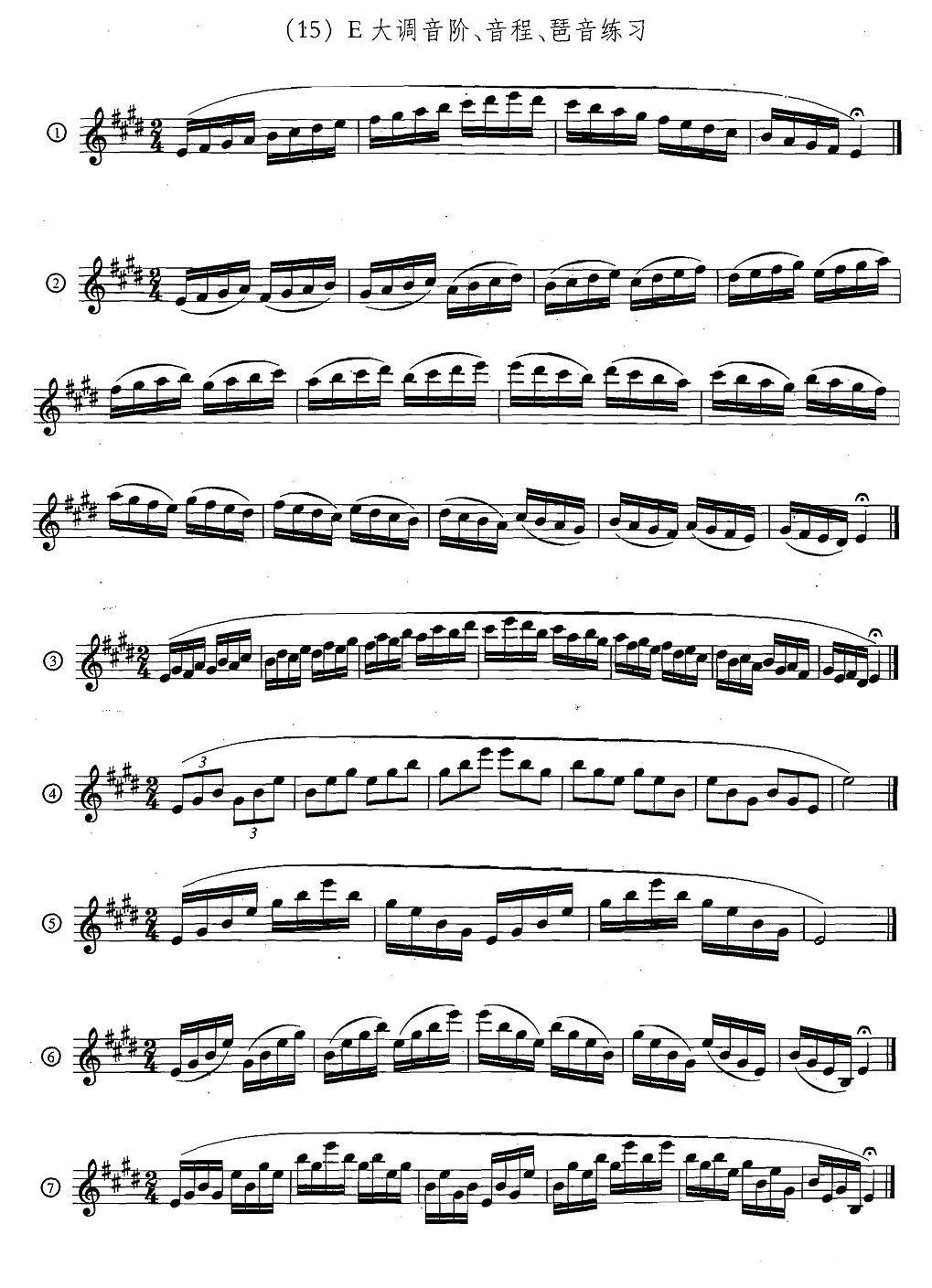 萨克斯练习曲合集（5—33）日常基础练习萨克斯曲谱（图15）