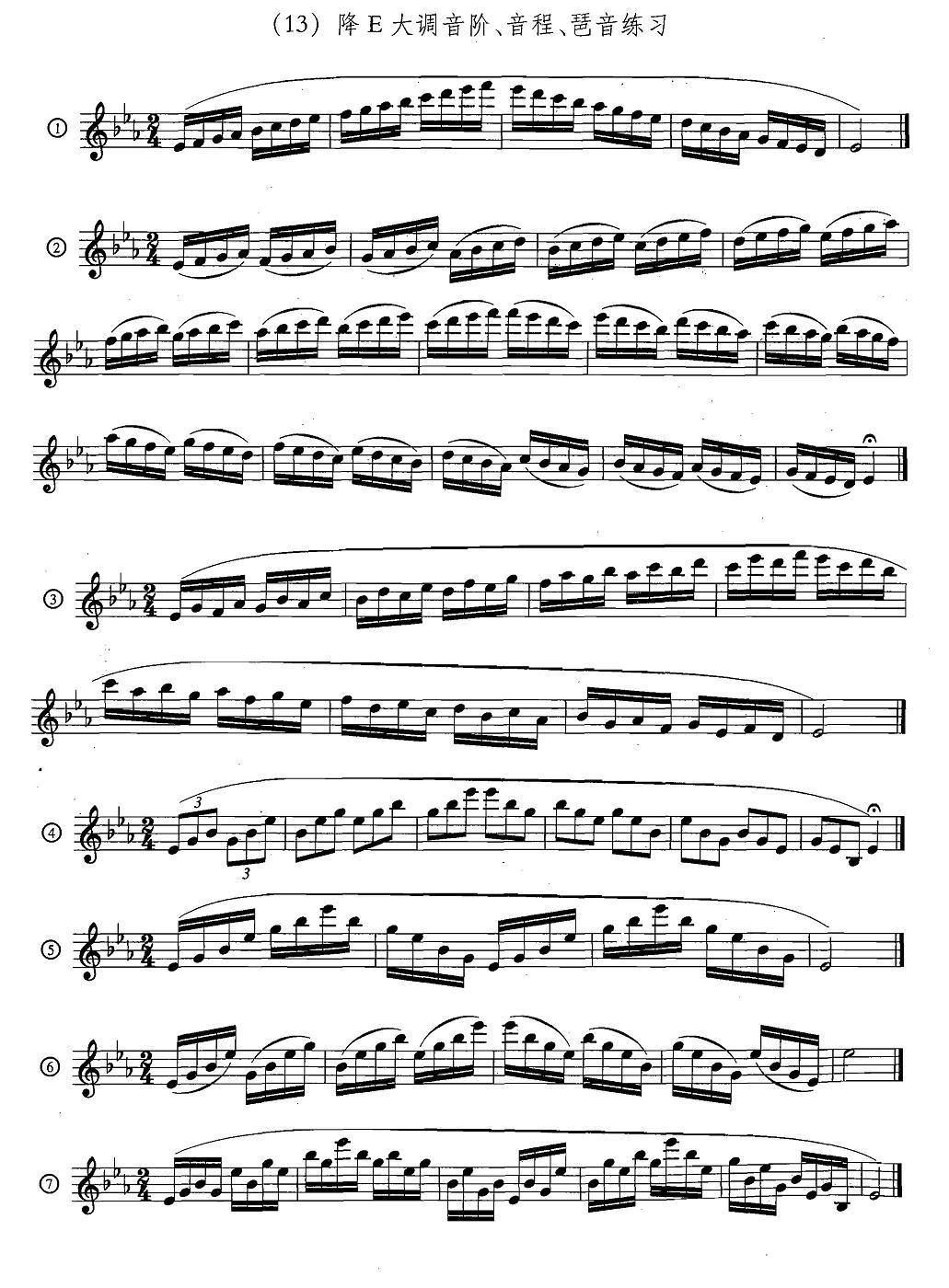 萨克斯练习曲合集（5—33）日常基础练习萨克斯曲谱（图13）