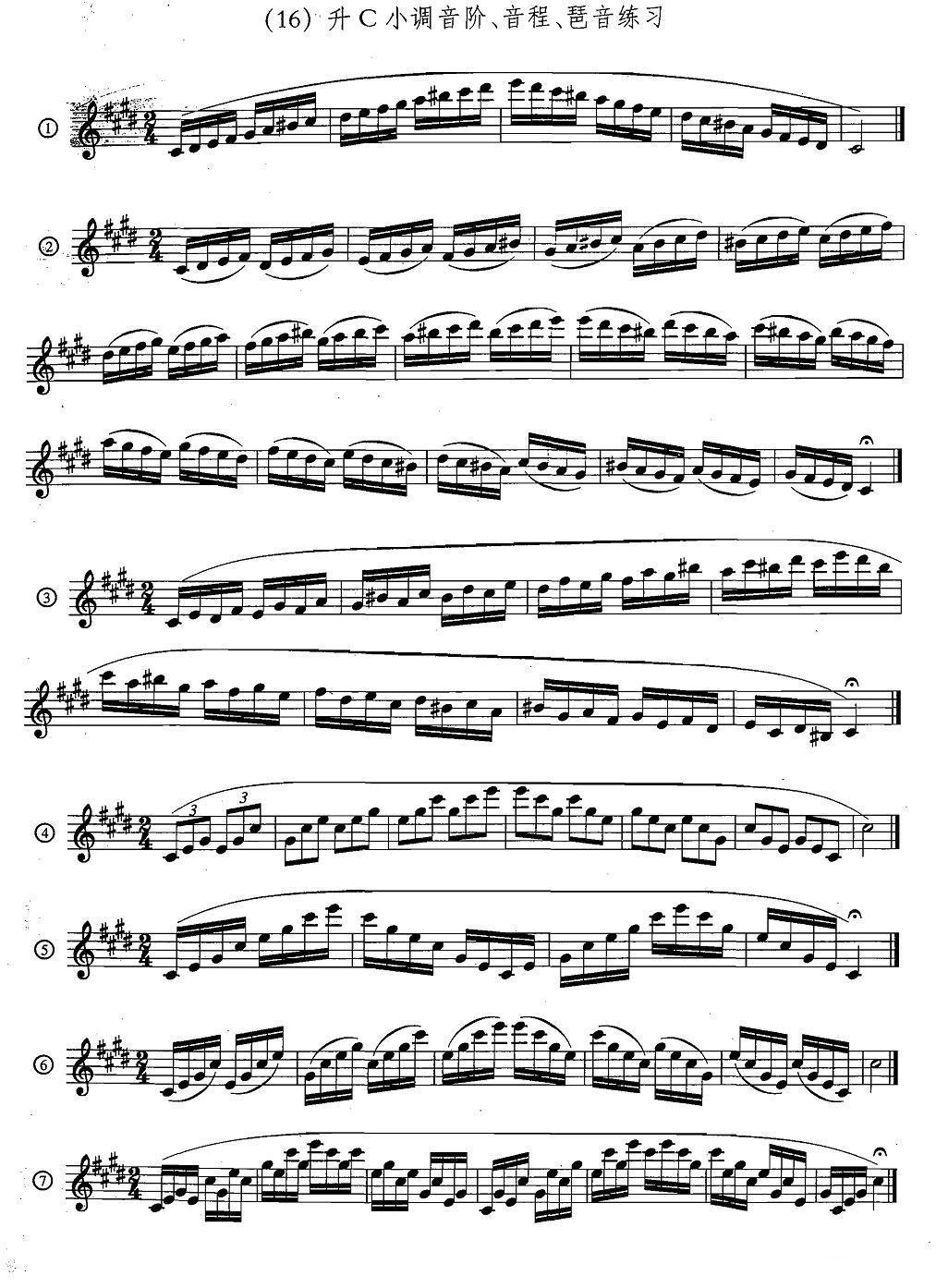 萨克斯练习曲合集（5—33）日常基础练习萨克斯曲谱（图16）