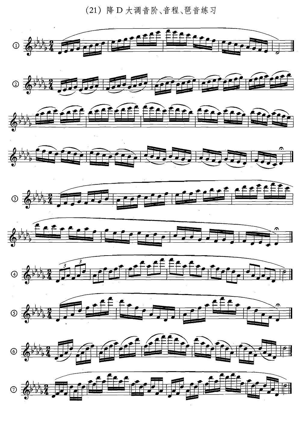 萨克斯练习曲合集（5—33）日常基础练习萨克斯曲谱（图21）