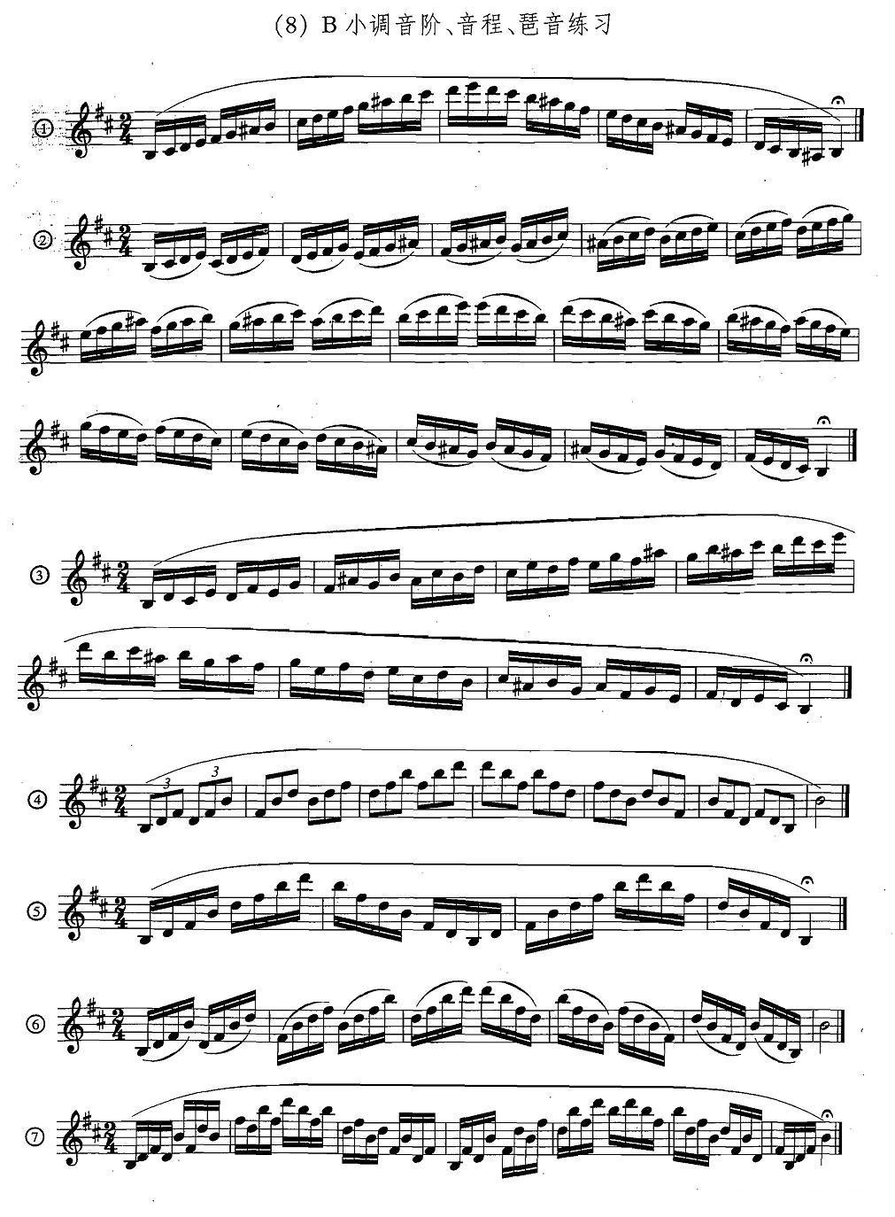 萨克斯练习曲合集（5—33）日常基础练习萨克斯曲谱（图8）