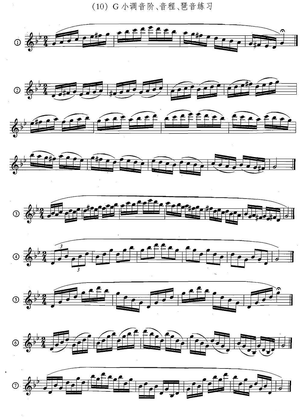 萨克斯练习曲合集（5—33）日常基础练习萨克斯曲谱（图10）