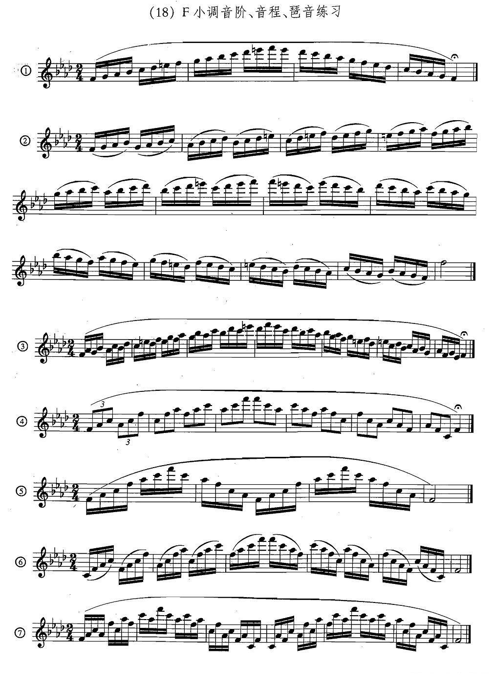 萨克斯练习曲合集（5—33）日常基础练习萨克斯曲谱（图18）