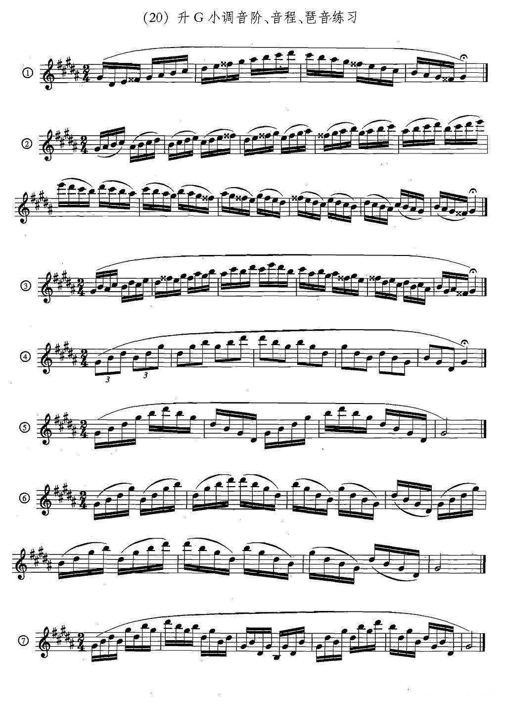 萨克斯练习曲合集（5—33）日常基础练习萨克斯曲谱（图20）