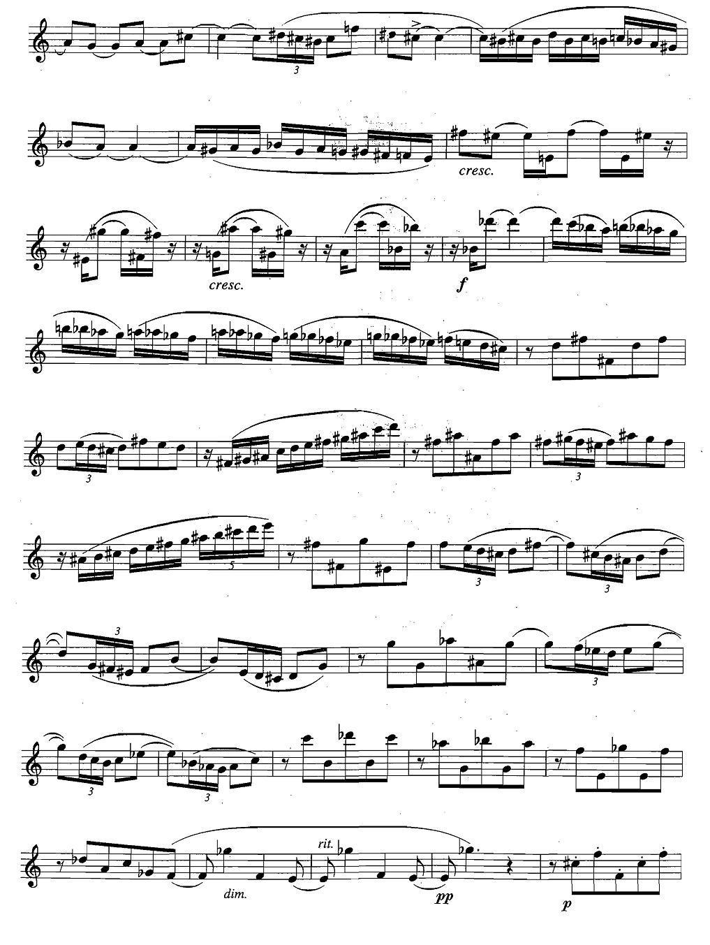 萨克斯练习曲合集（5—32）节拍与音型转换练习萨克斯曲谱（图2）