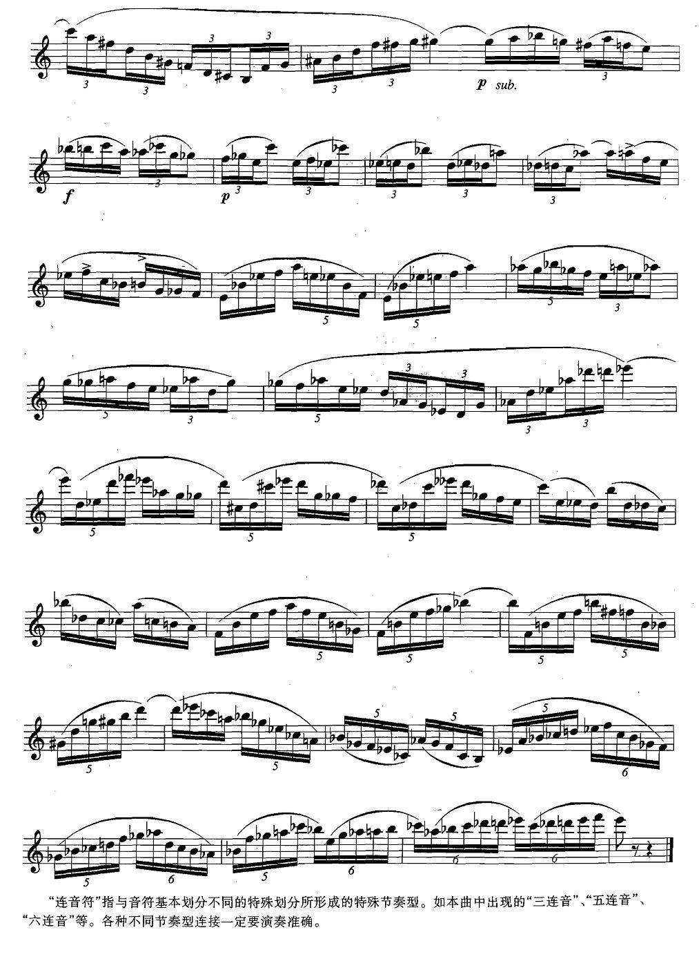 萨克斯练习曲合集（5—31）连音符练习萨克斯曲谱（图2）