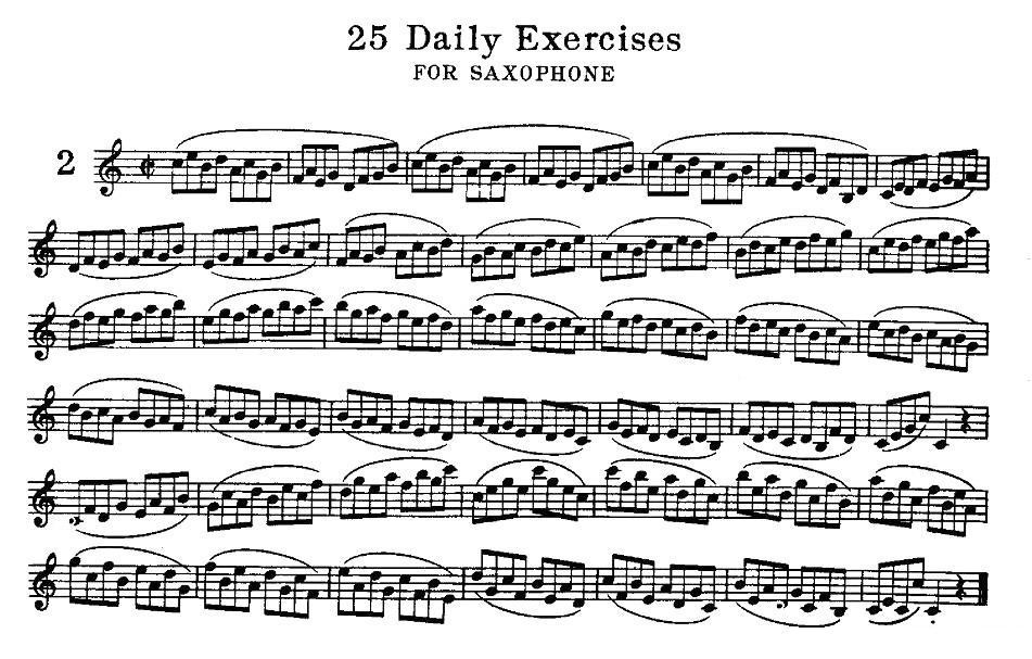klose - 25首萨克斯练习曲（2）萨克斯曲谱（图1）