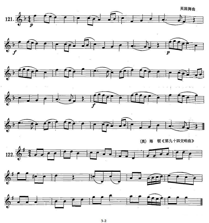 萨克斯练习曲合集（1—21）低音C音的练习萨克斯曲谱（图2）