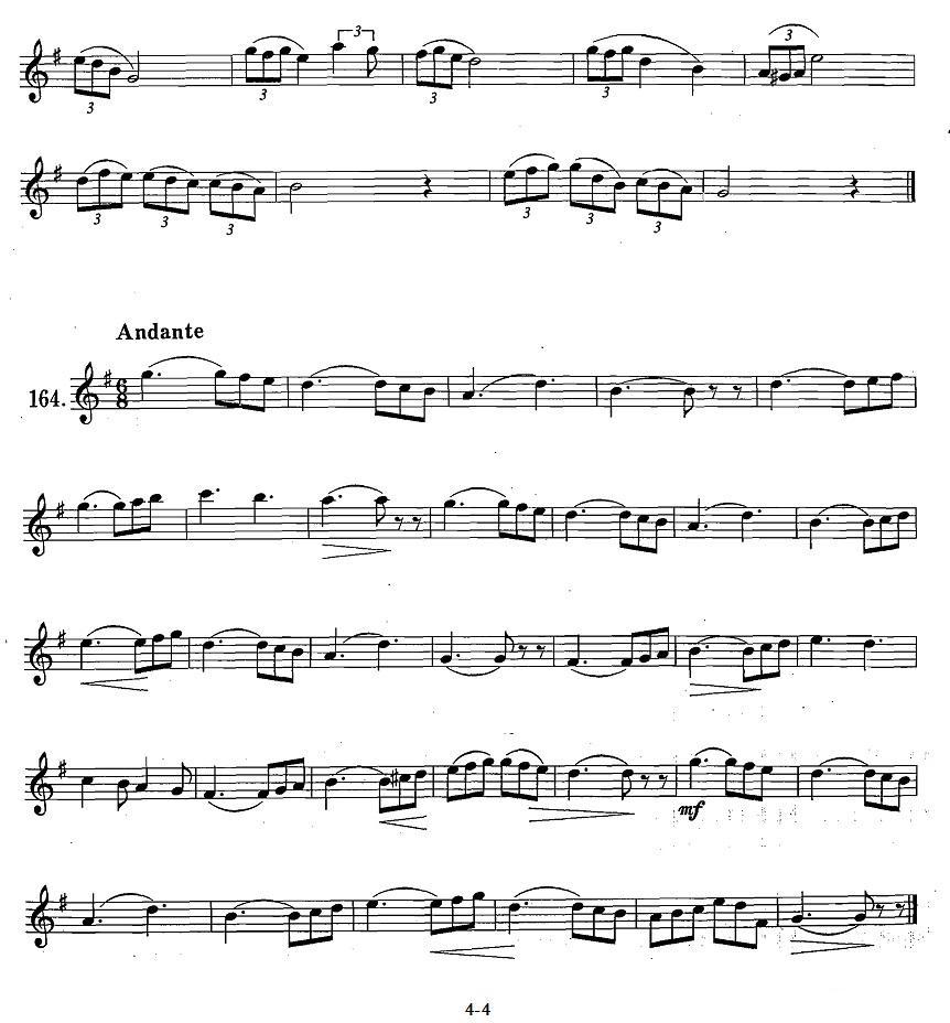 萨克斯练习曲合集（1—27）三连音练习萨克斯曲谱（图4）