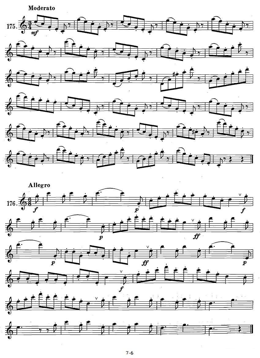 萨克斯练习曲合集（1—28）断音练习萨克斯曲谱（图6）