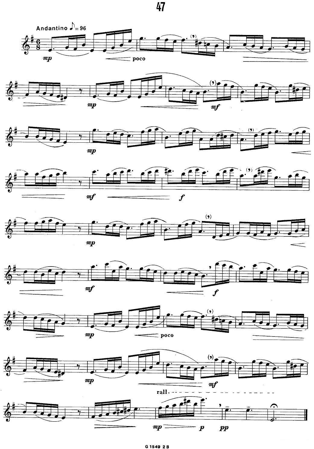 50首经典萨克斯管练习曲（42—50）萨克斯曲谱（图7）