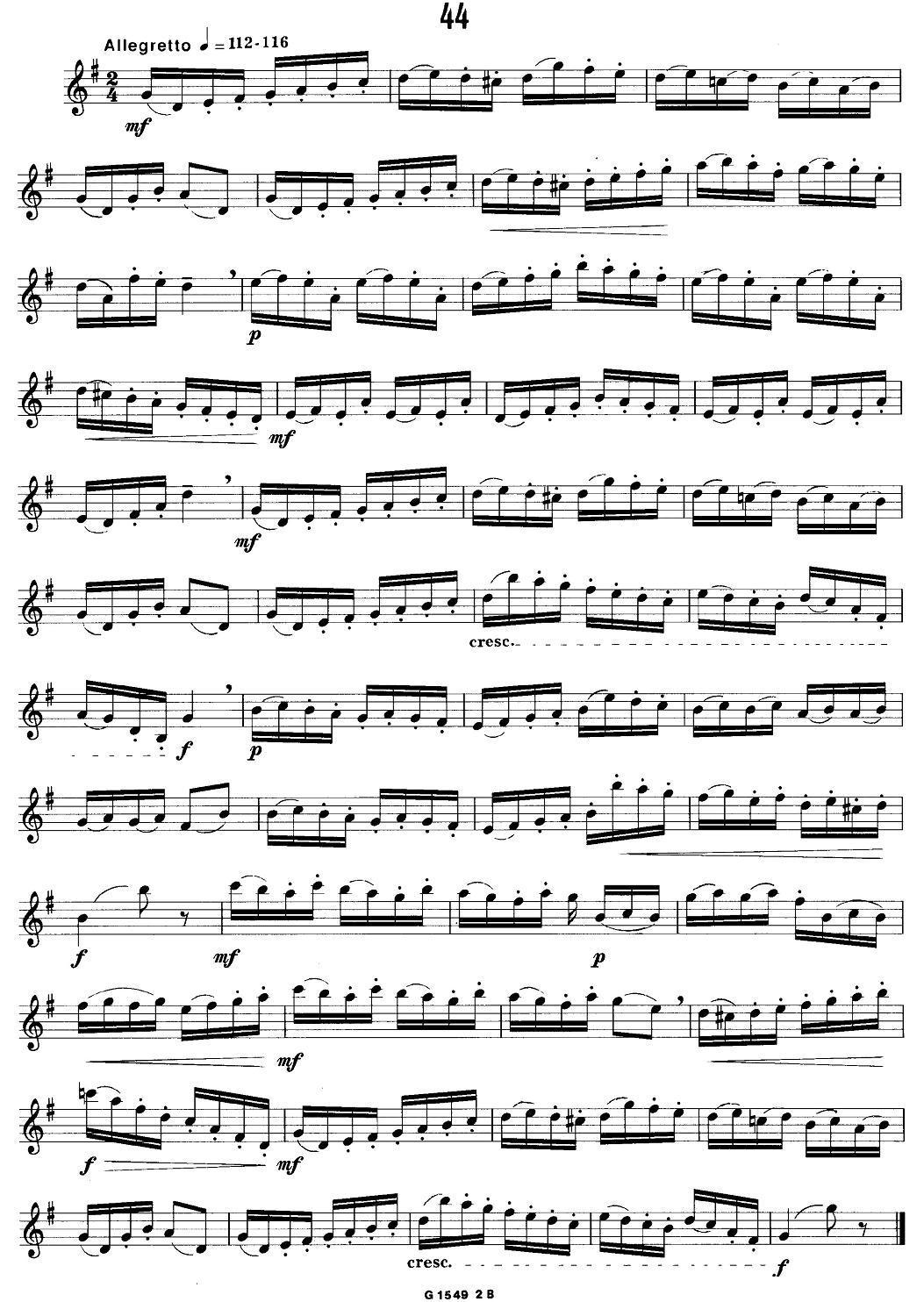 50首经典萨克斯管练习曲（42—50）萨克斯曲谱（图4）
