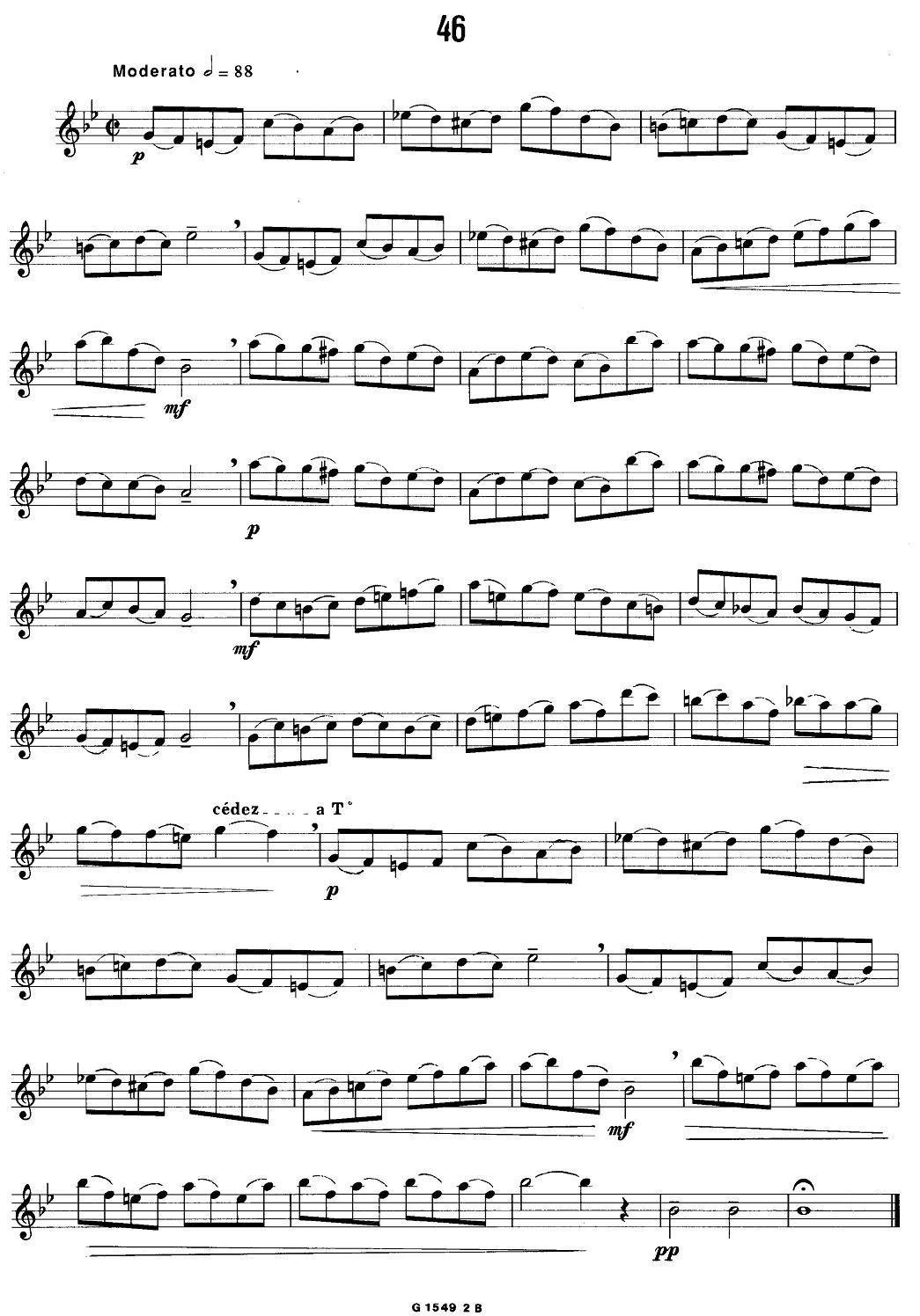 50首经典萨克斯管练习曲（42—50）萨克斯曲谱（图6）