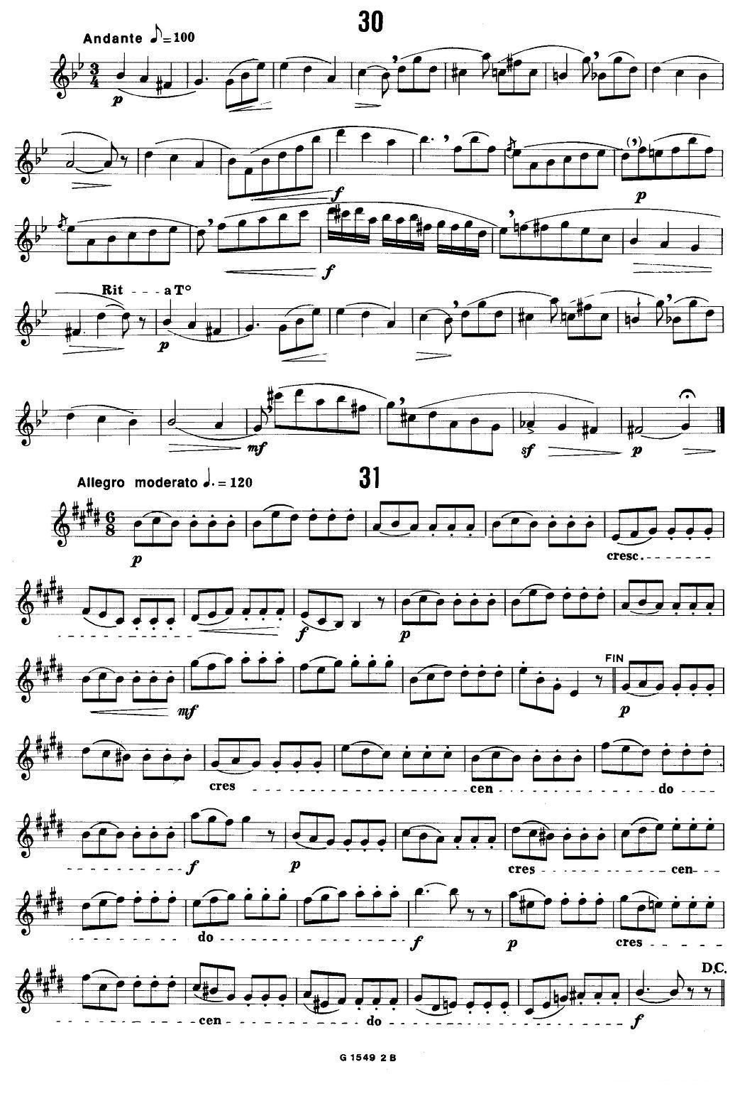50首经典萨克斯管练习曲（21—31）萨克斯曲谱（图10）