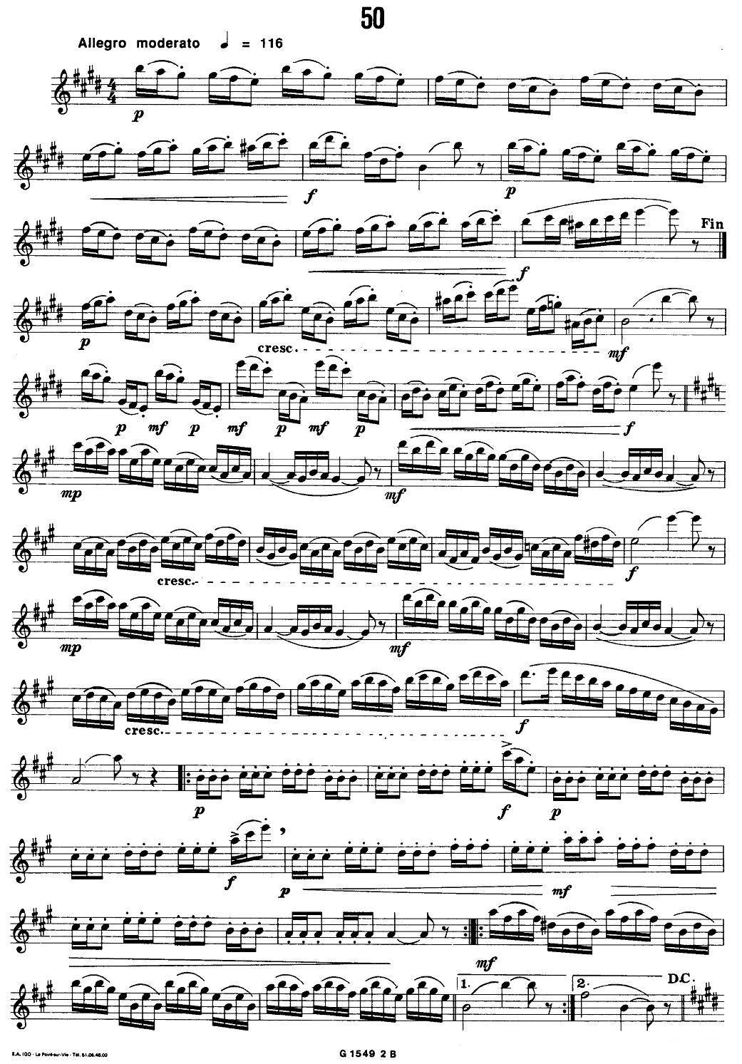 50首经典萨克斯管练习曲（42—50）萨克斯曲谱（图10）