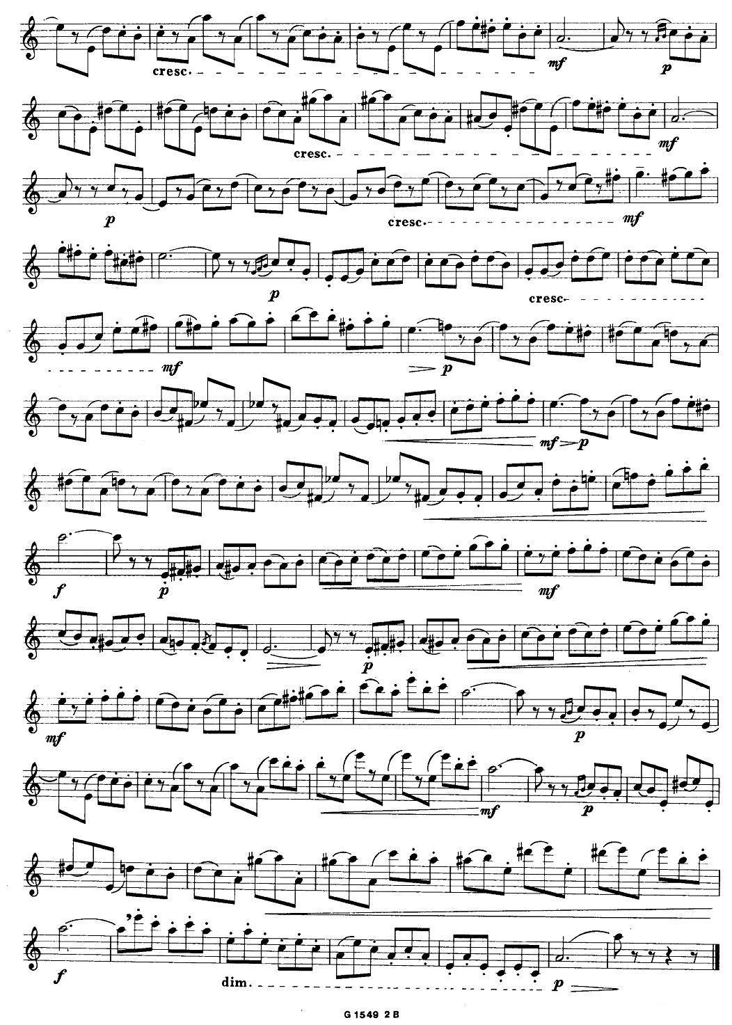 50首经典萨克斯管练习曲（42—50）萨克斯曲谱（图9）