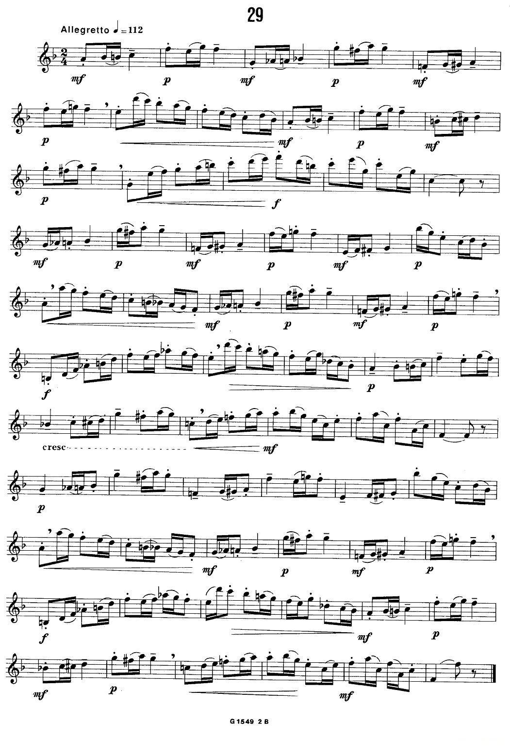 50首经典萨克斯管练习曲（21—31）萨克斯曲谱（图9）