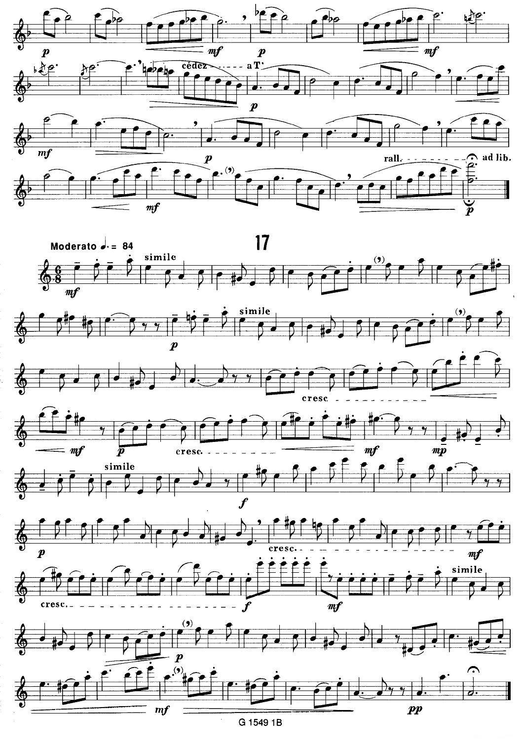 50首经典萨克斯管练习曲（11—20）萨克斯曲谱（图7）