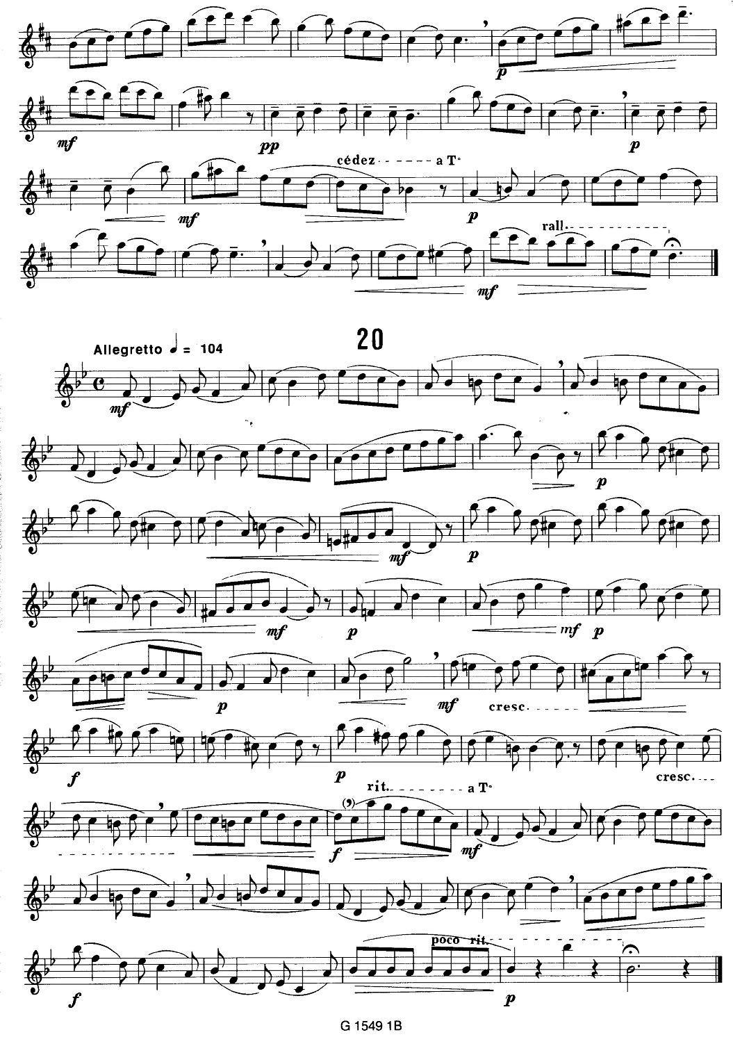 50首经典萨克斯管练习曲（11—20）萨克斯曲谱（图9）