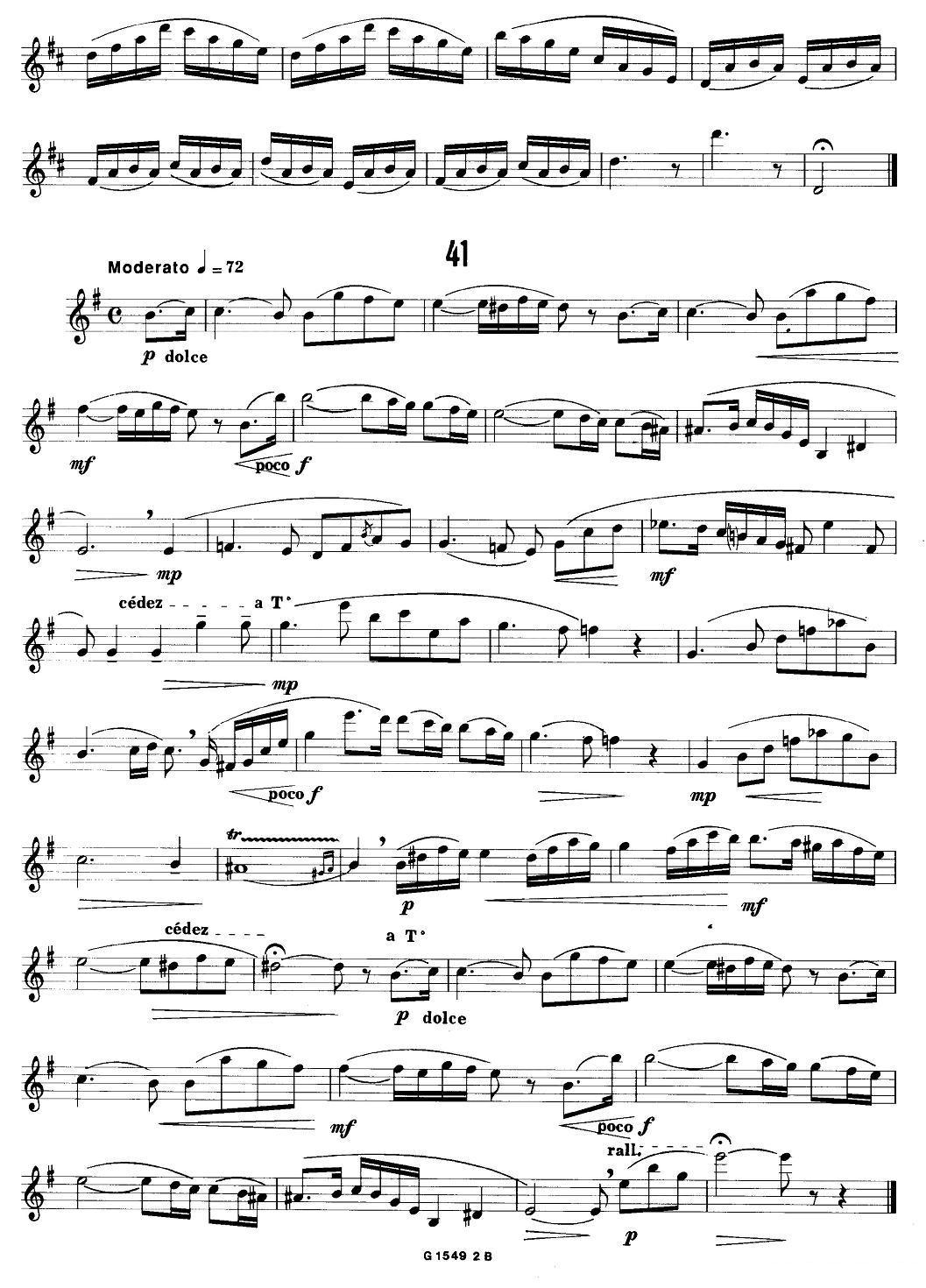 50首经典萨克斯管练习曲（32—41）萨克斯曲谱（图11）