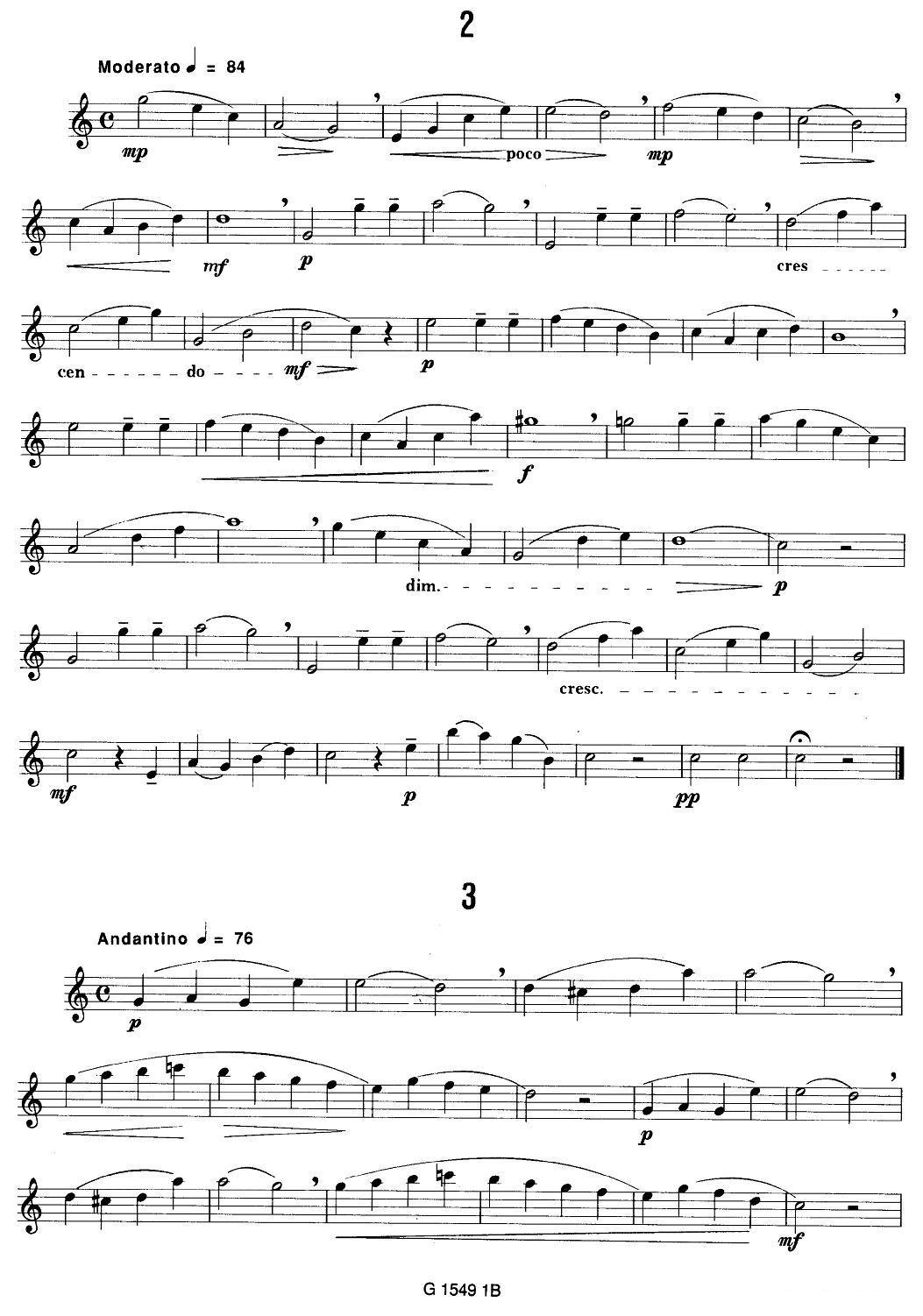 50首经典萨克斯管练习曲（1—10）萨克斯曲谱（图3）