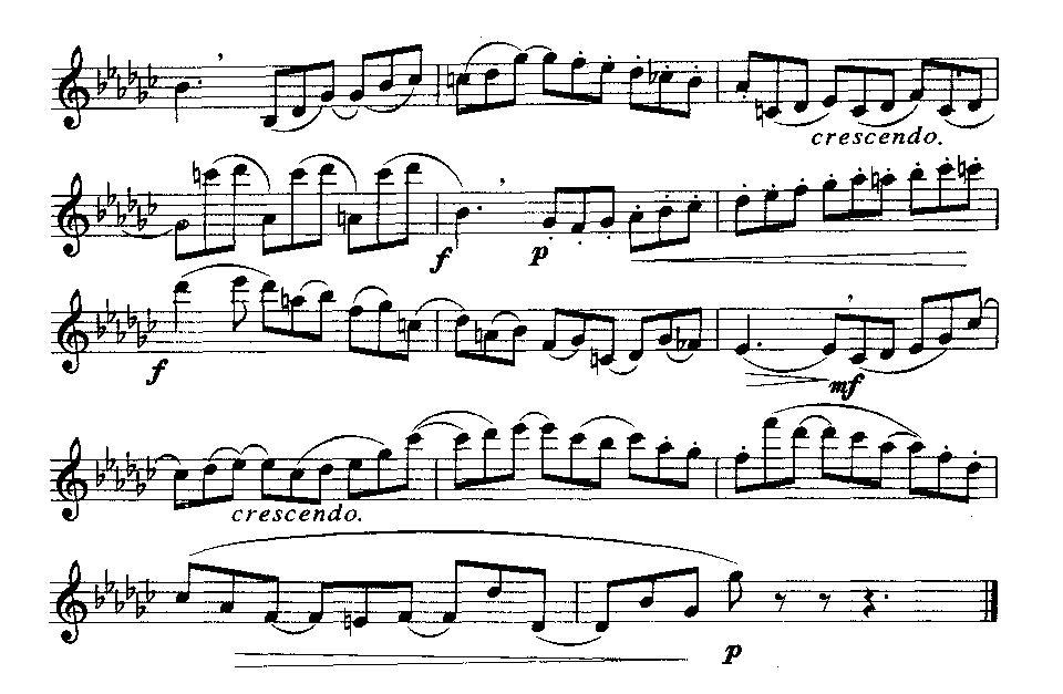 练习曲第三首（费尔令练习曲集第50课）萨克斯曲谱（图2）
